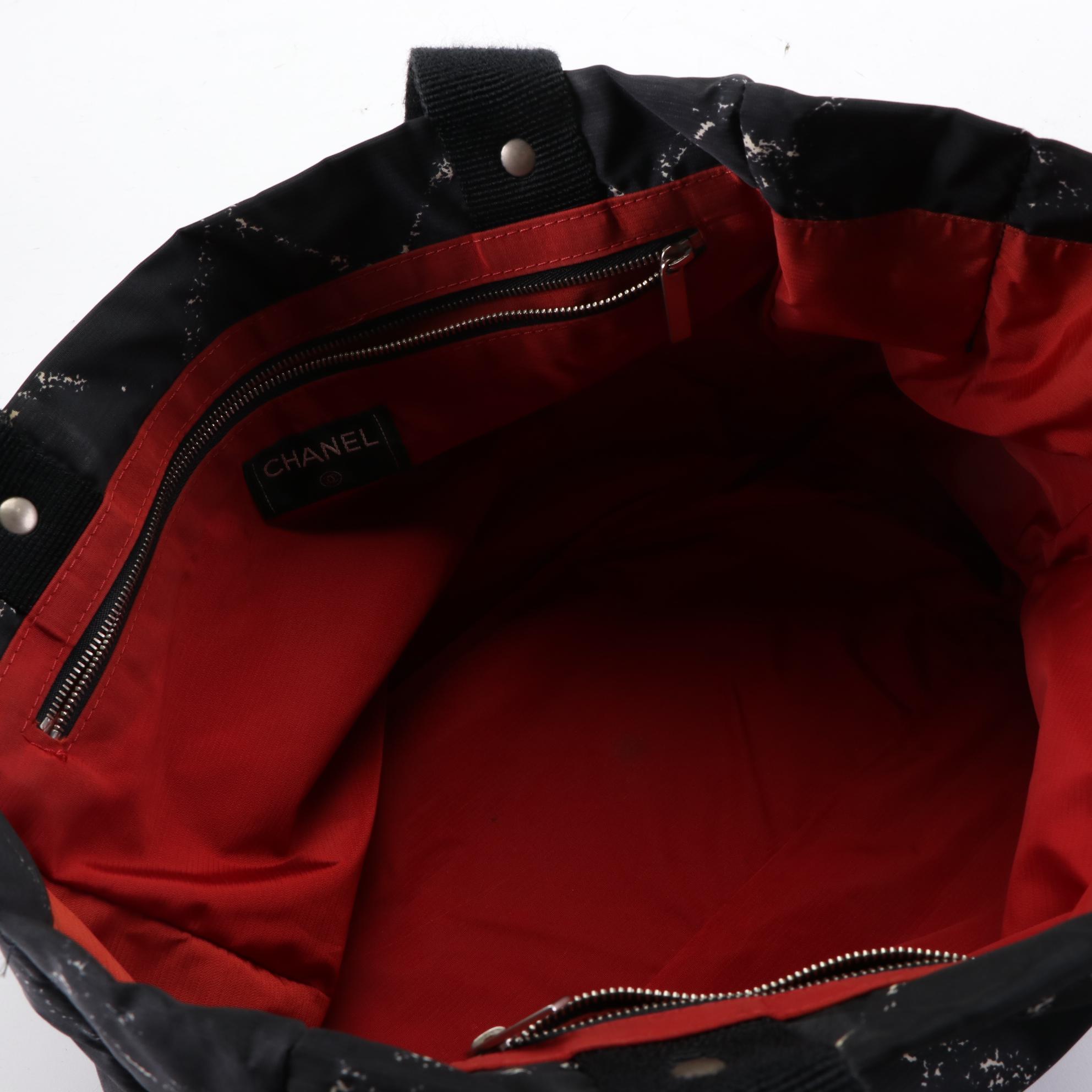 Chanel Travel Line Tote Bag in Printed Nylon