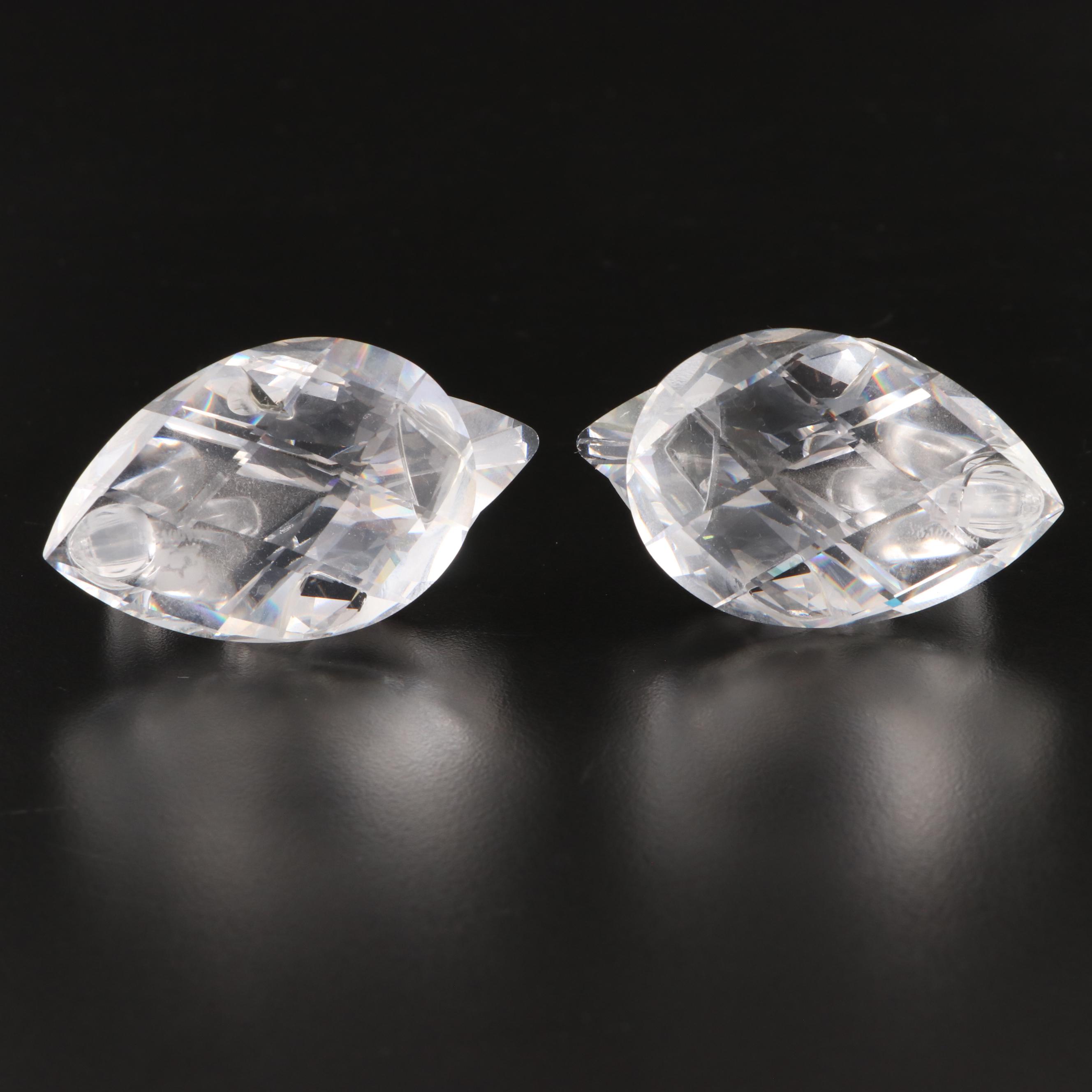 Swarovski Crystal Swan Figurines