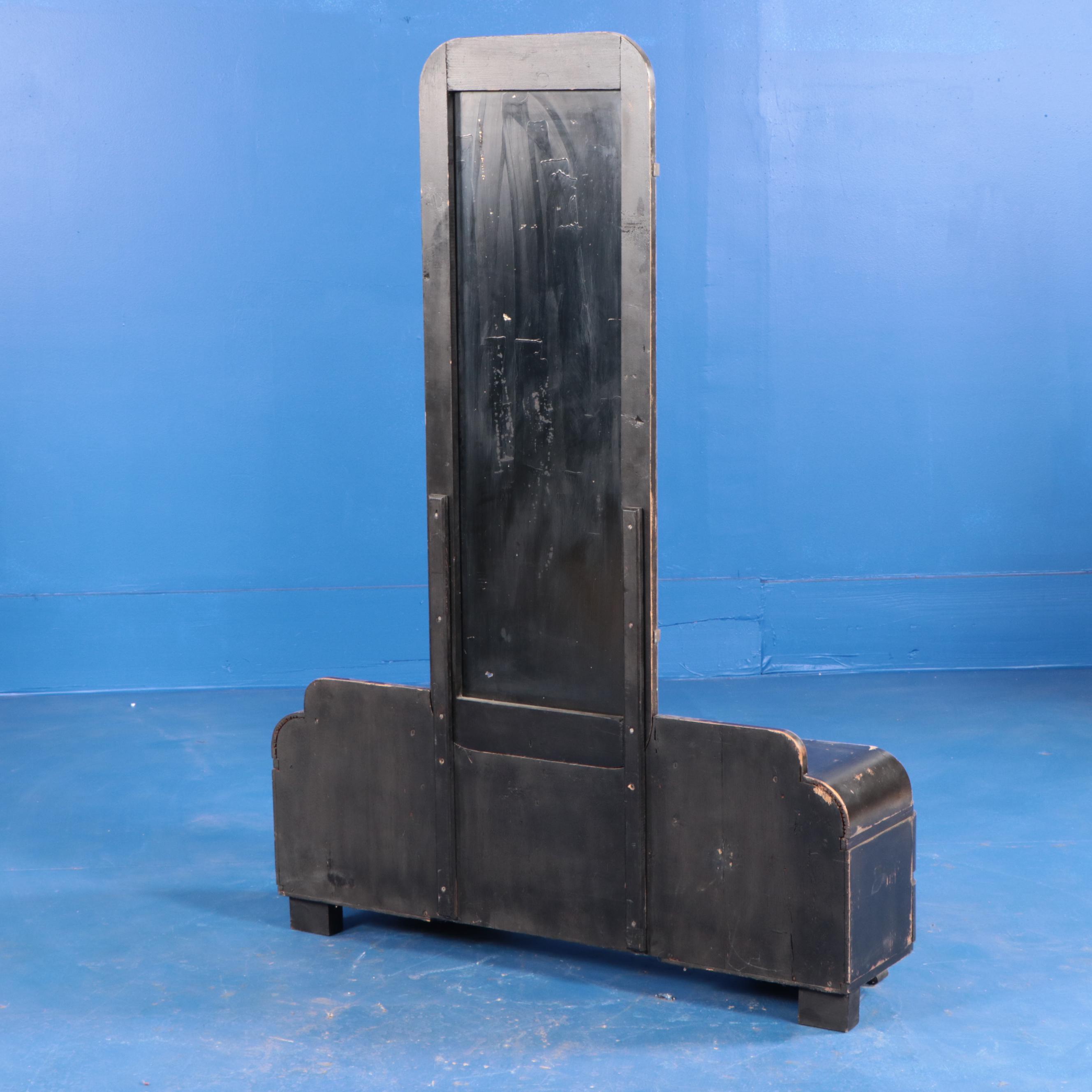 Art Deco Ebonized Wood Vanity Table, 1930s