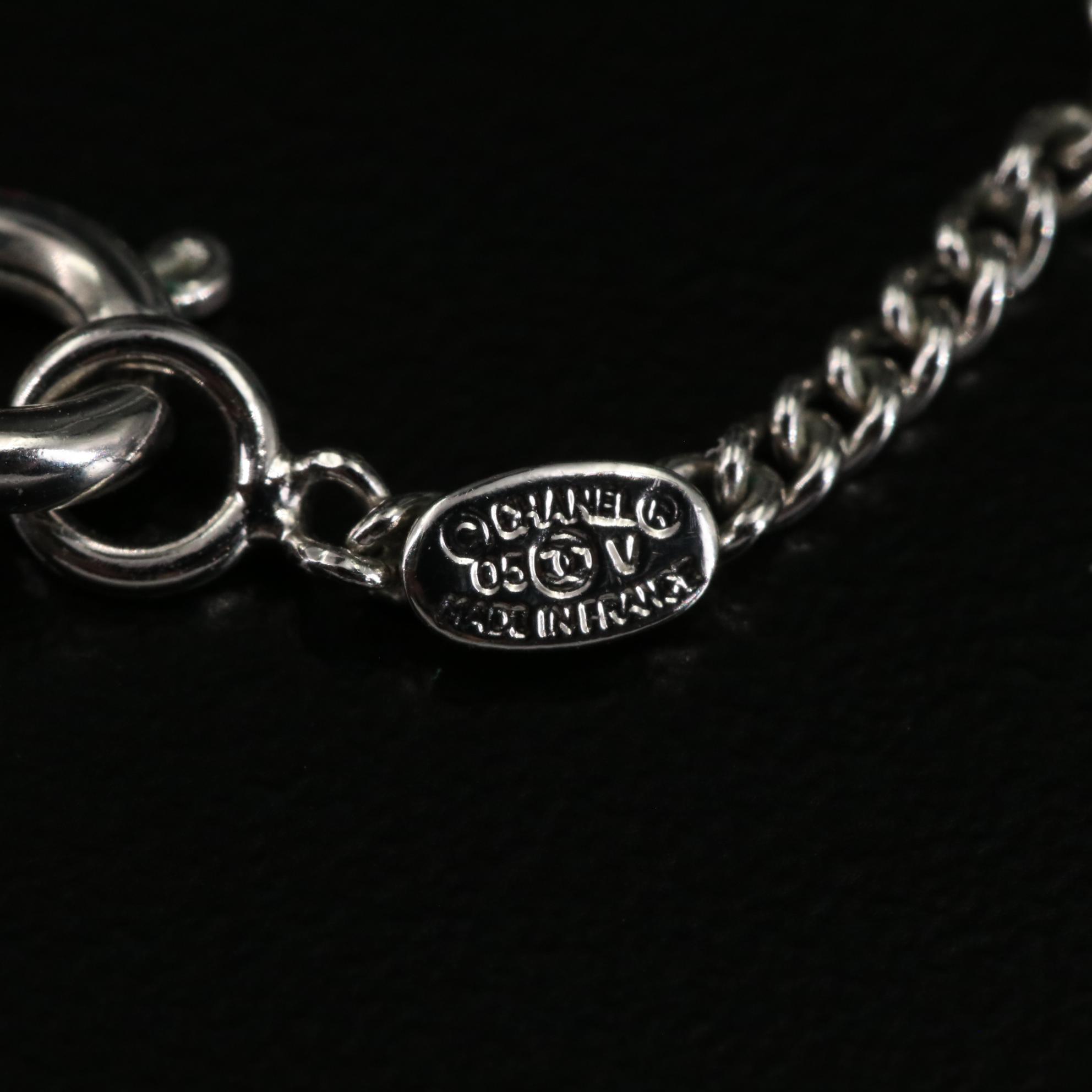 Chanel Logo Pendant Necklace