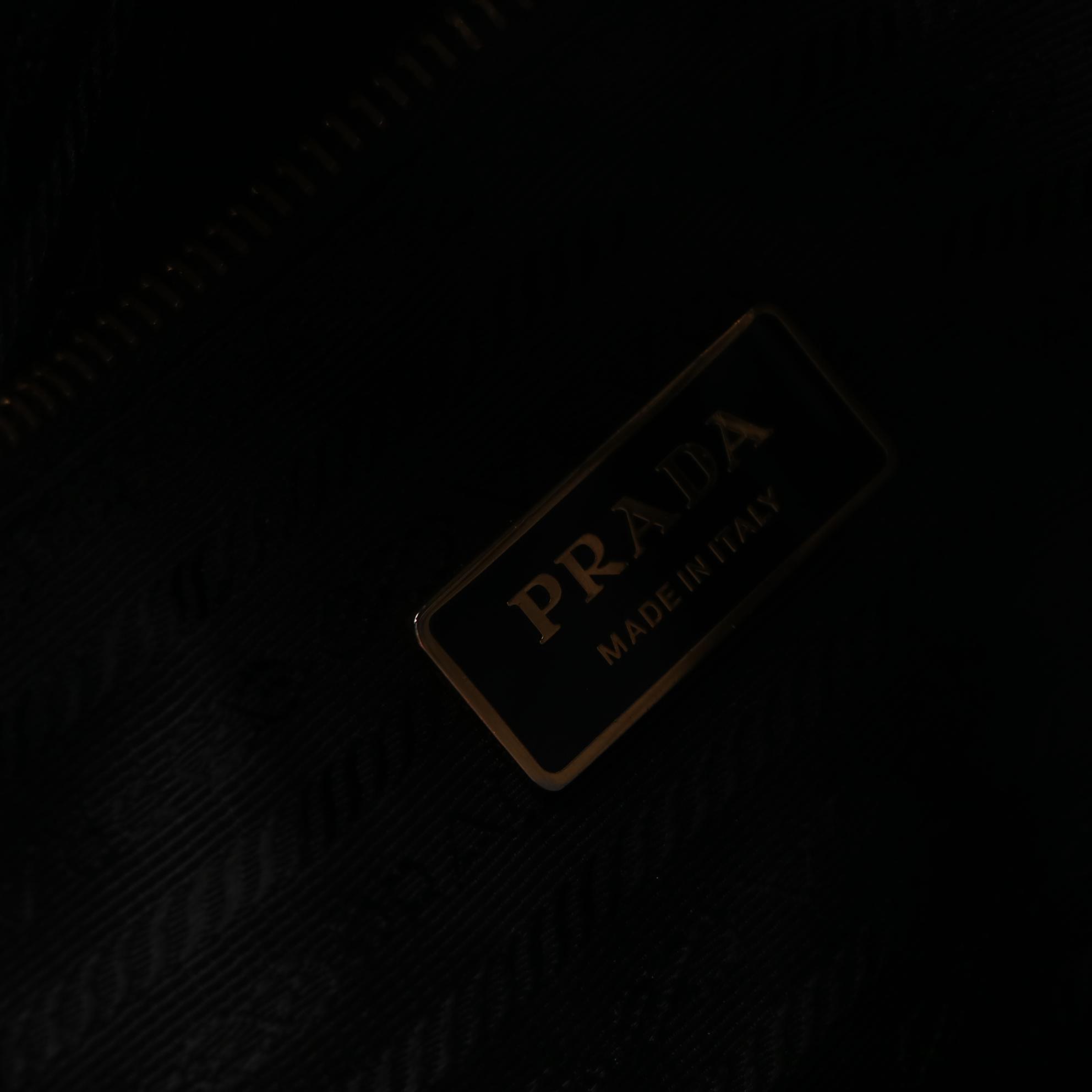 Prada Promenade Dome Bag in Saffiano Lux Leather