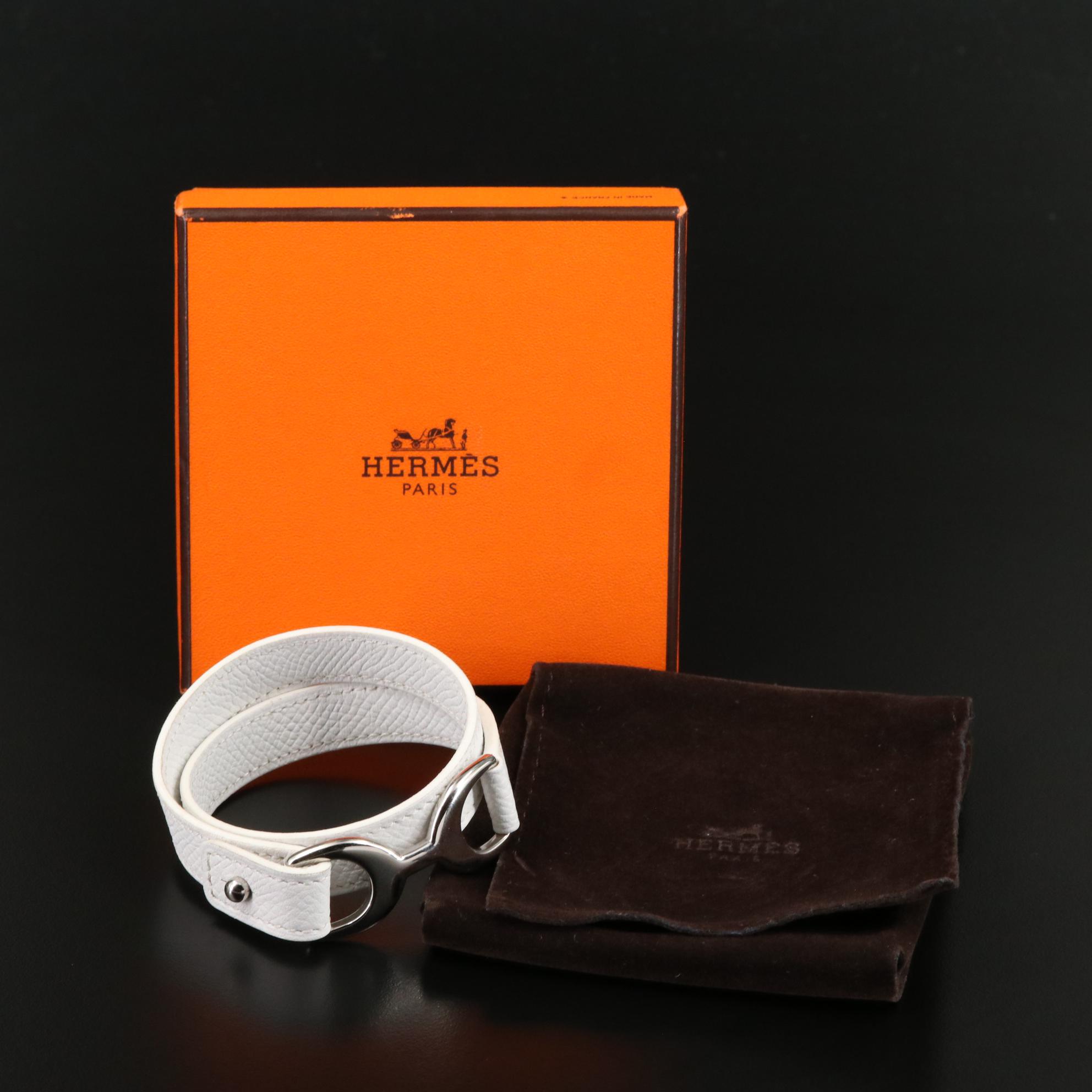 Hermès Leather Wrap Bracelet with Box