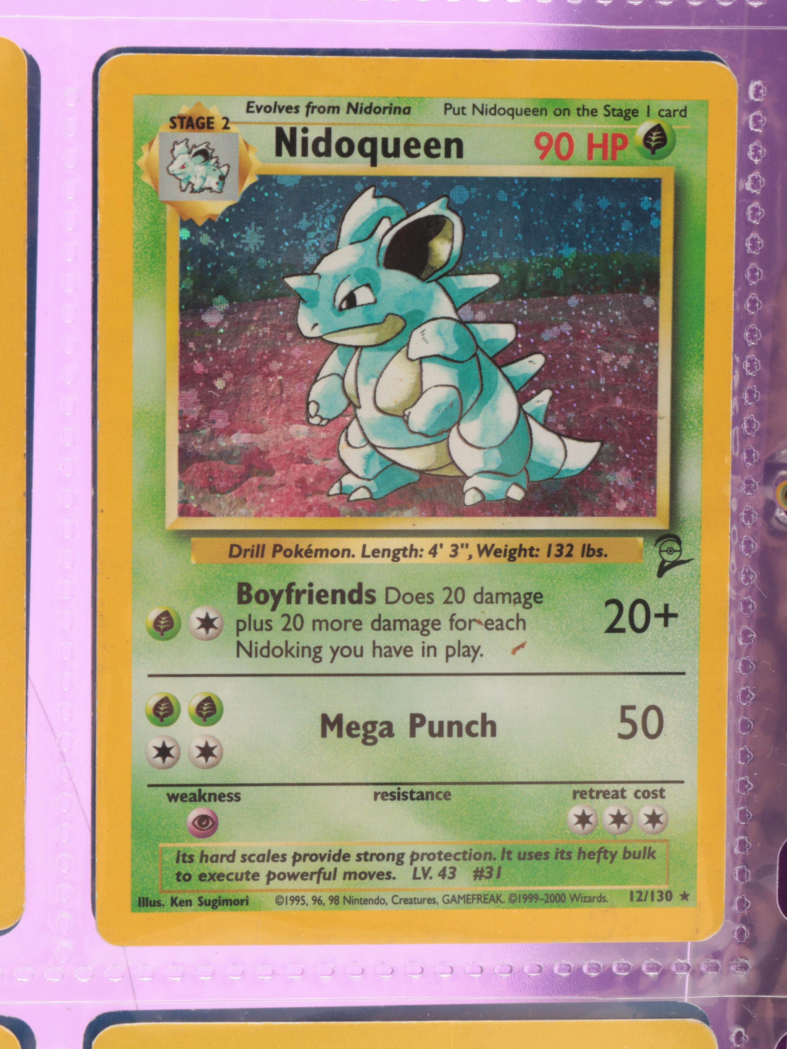 Base Set with More Pokémon Cards Featuring Holo Nidoqueen and More, 1990s–2010s
