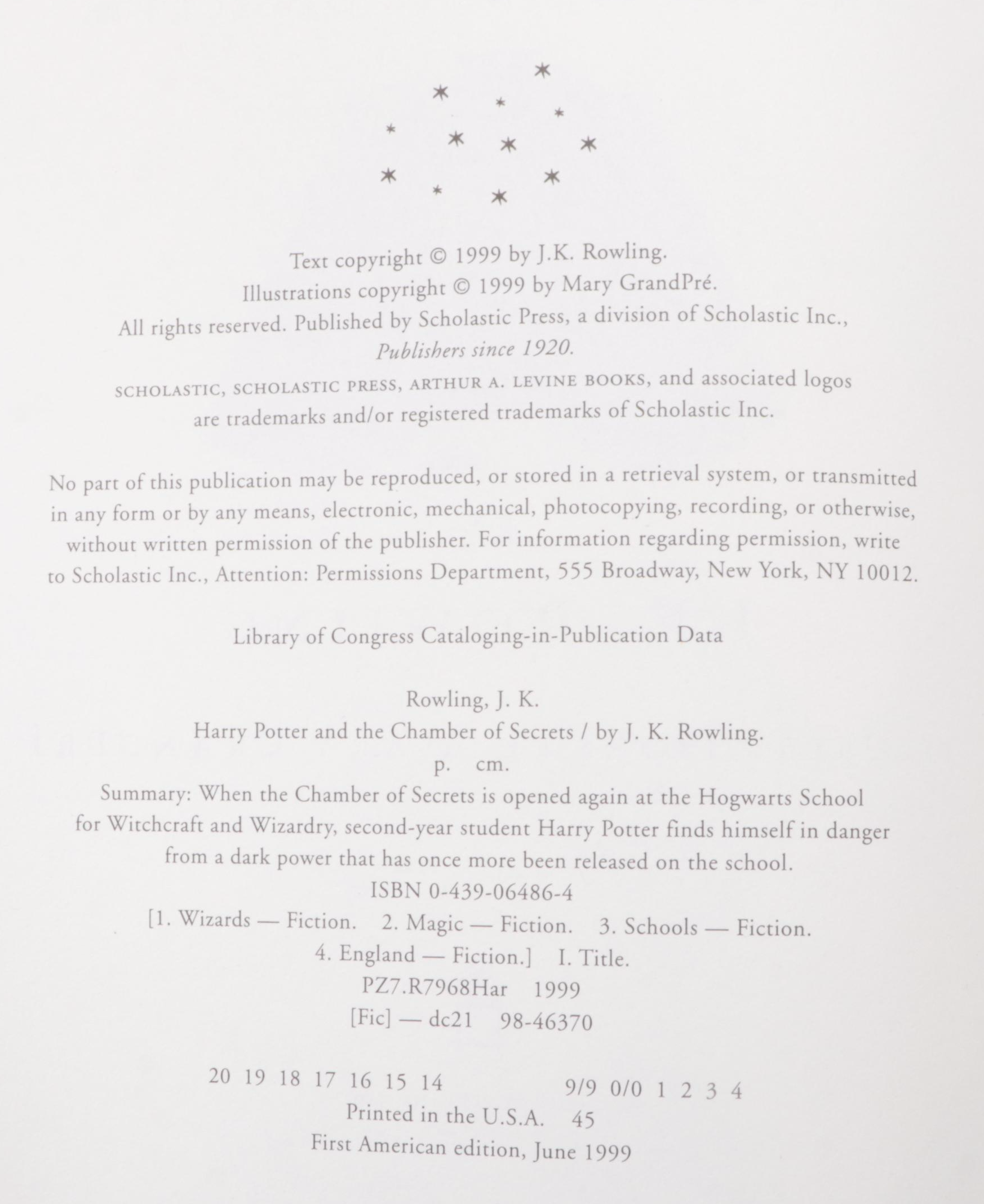 First American Edition "Harry Potter" Complete Series by J. K. Rowling