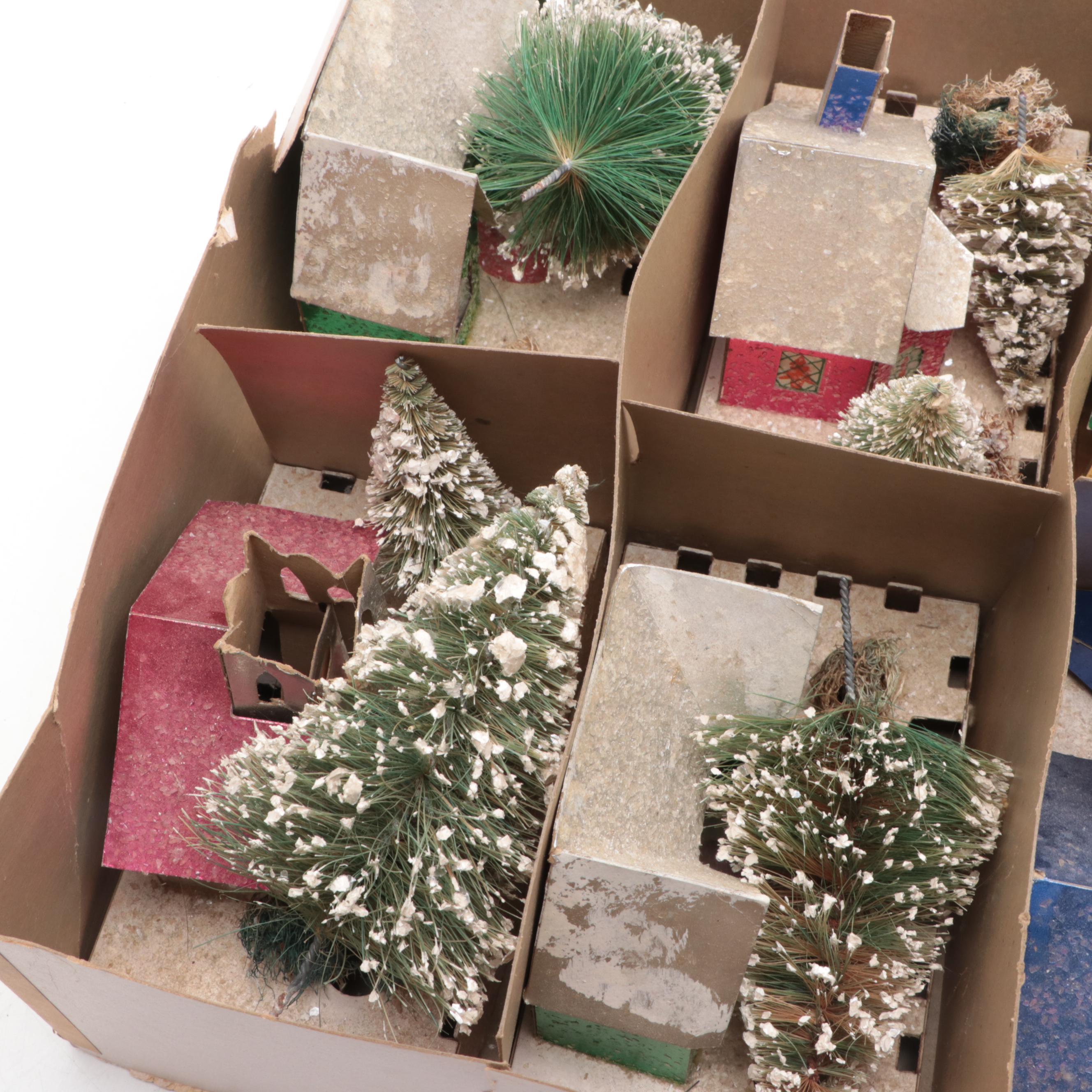 Cardboard "Christmas Village" Figurines