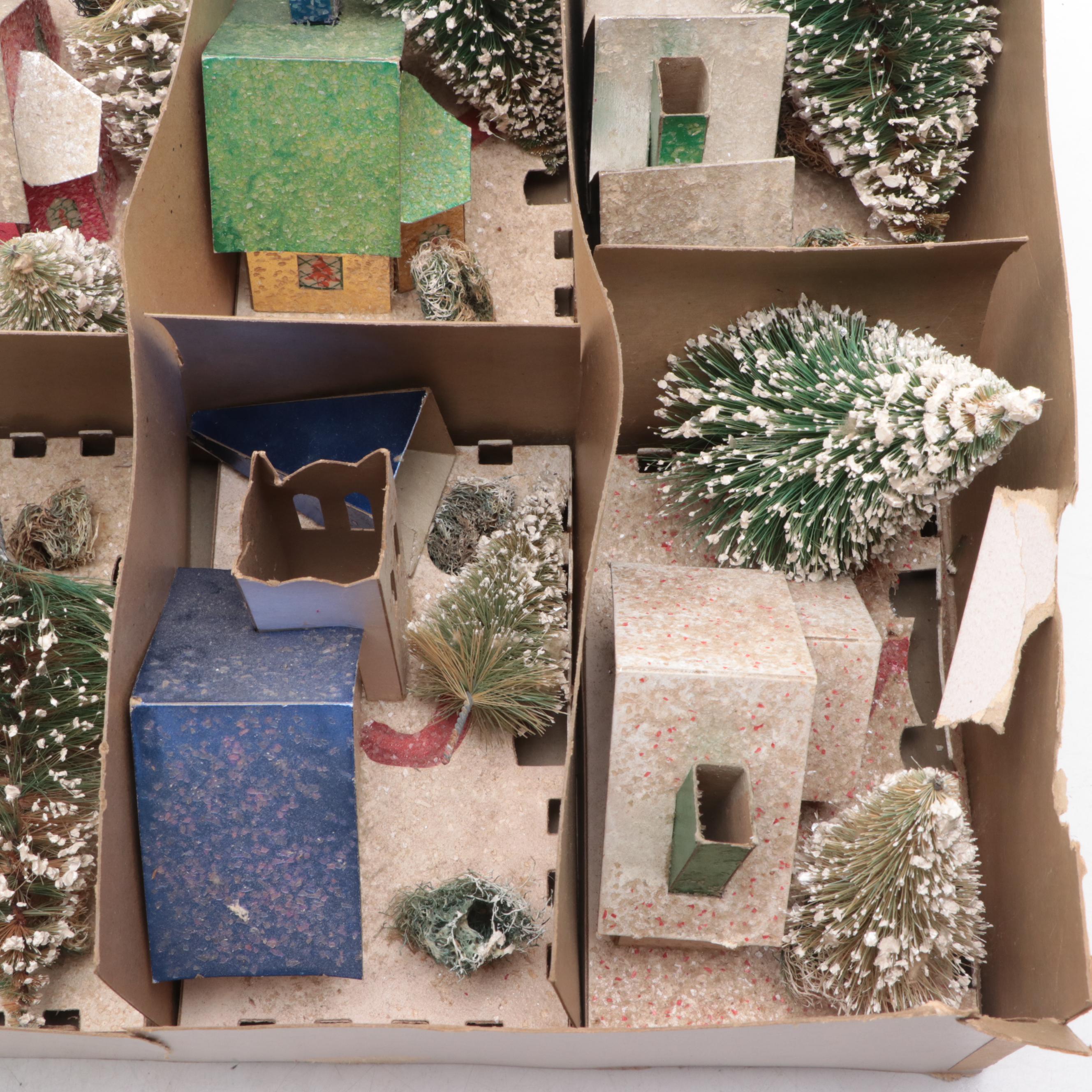 Cardboard "Christmas Village" Figurines