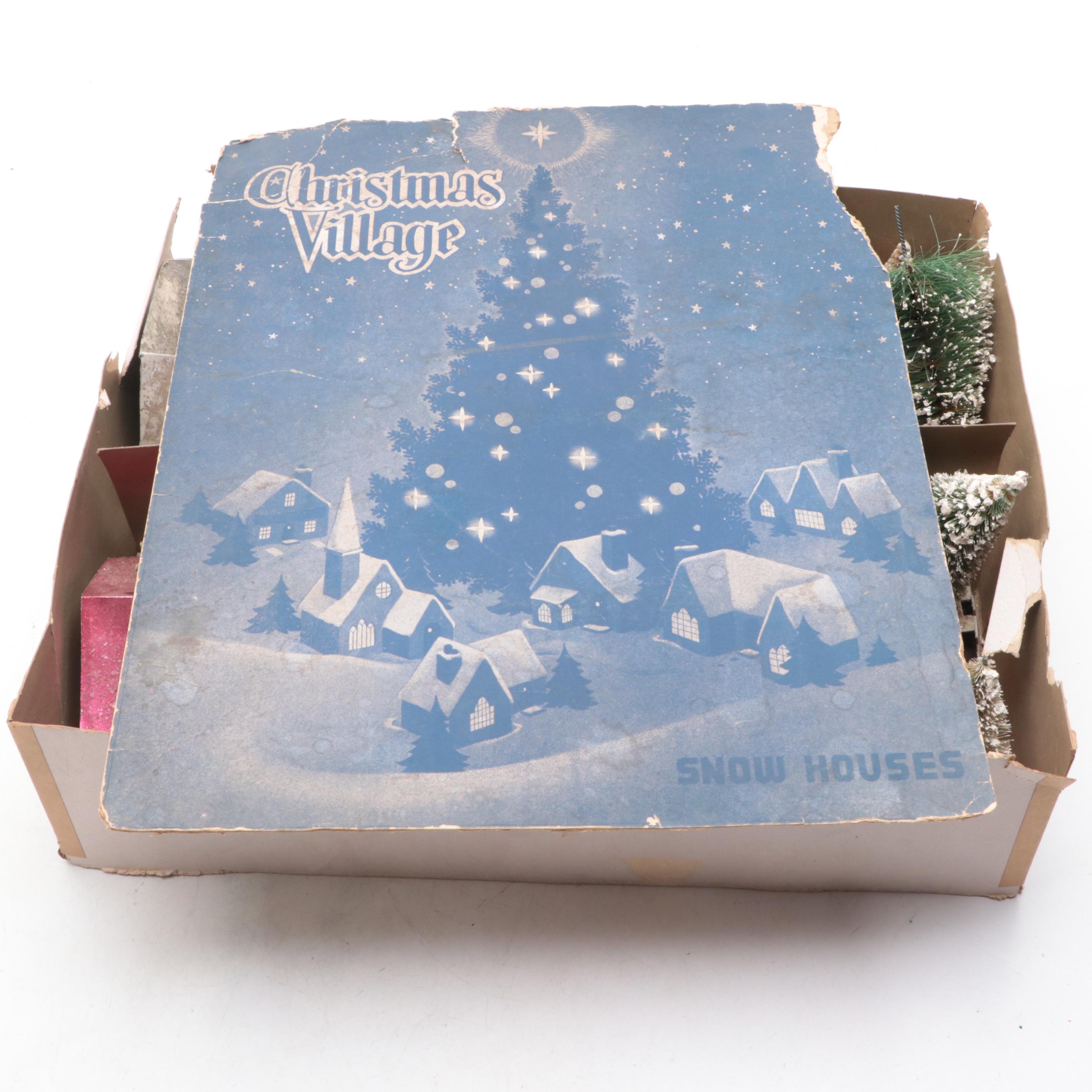 Cardboard "Christmas Village" Figurines