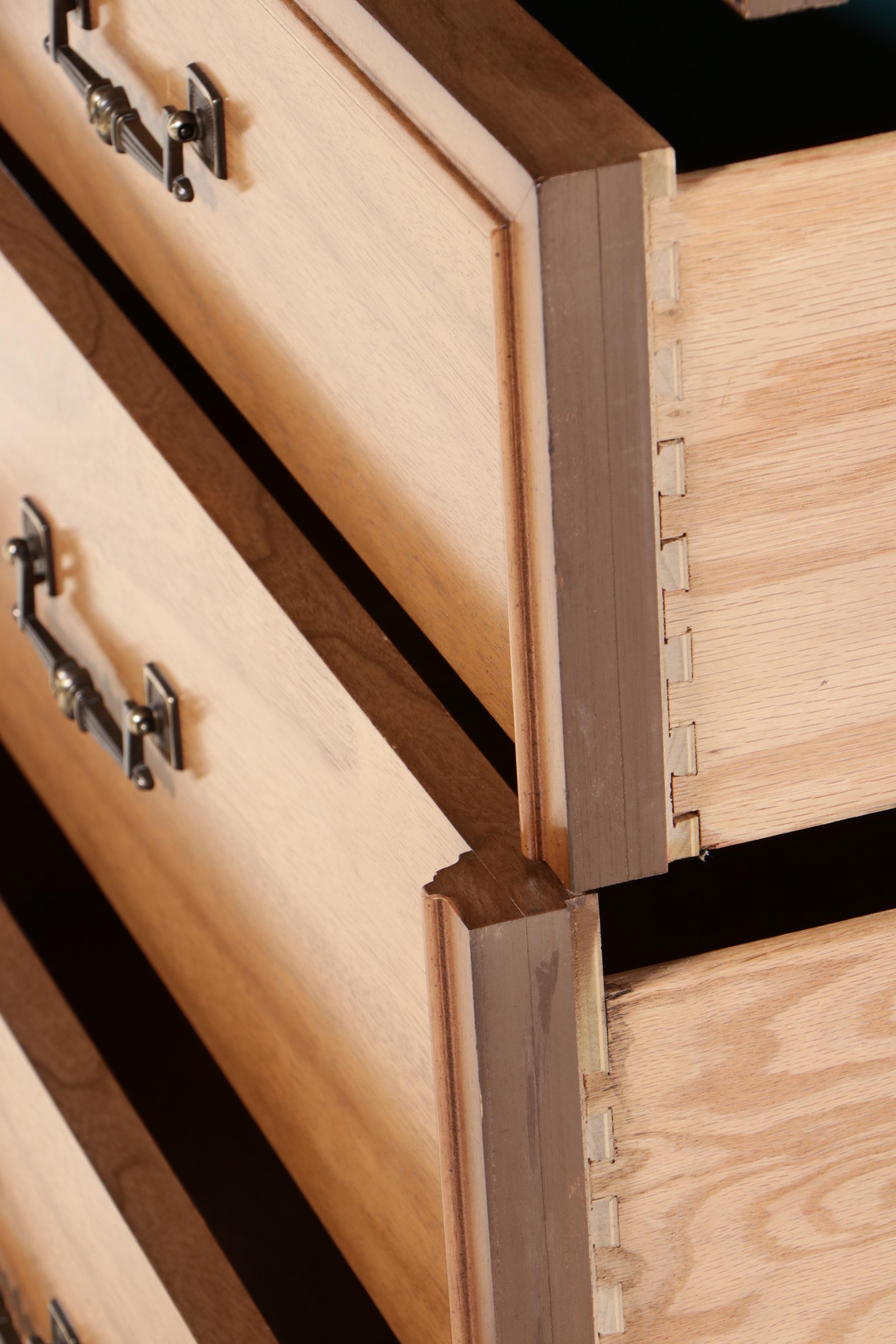 Dixie Furniture Directoire Style Chest with Full Size Headboard & Foot Board