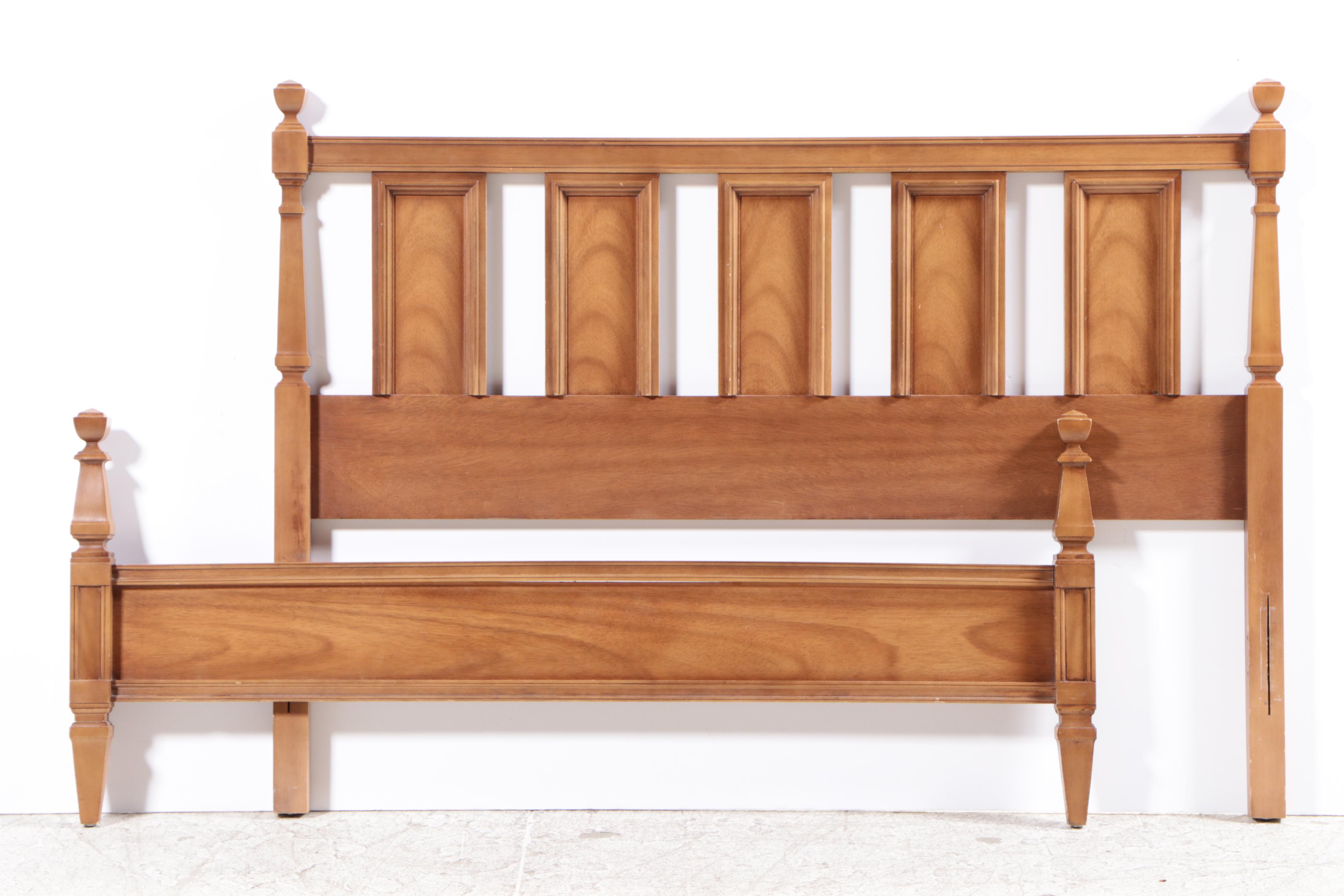 Dixie Furniture Directoire Style Chest with Full Size Headboard & Foot Board