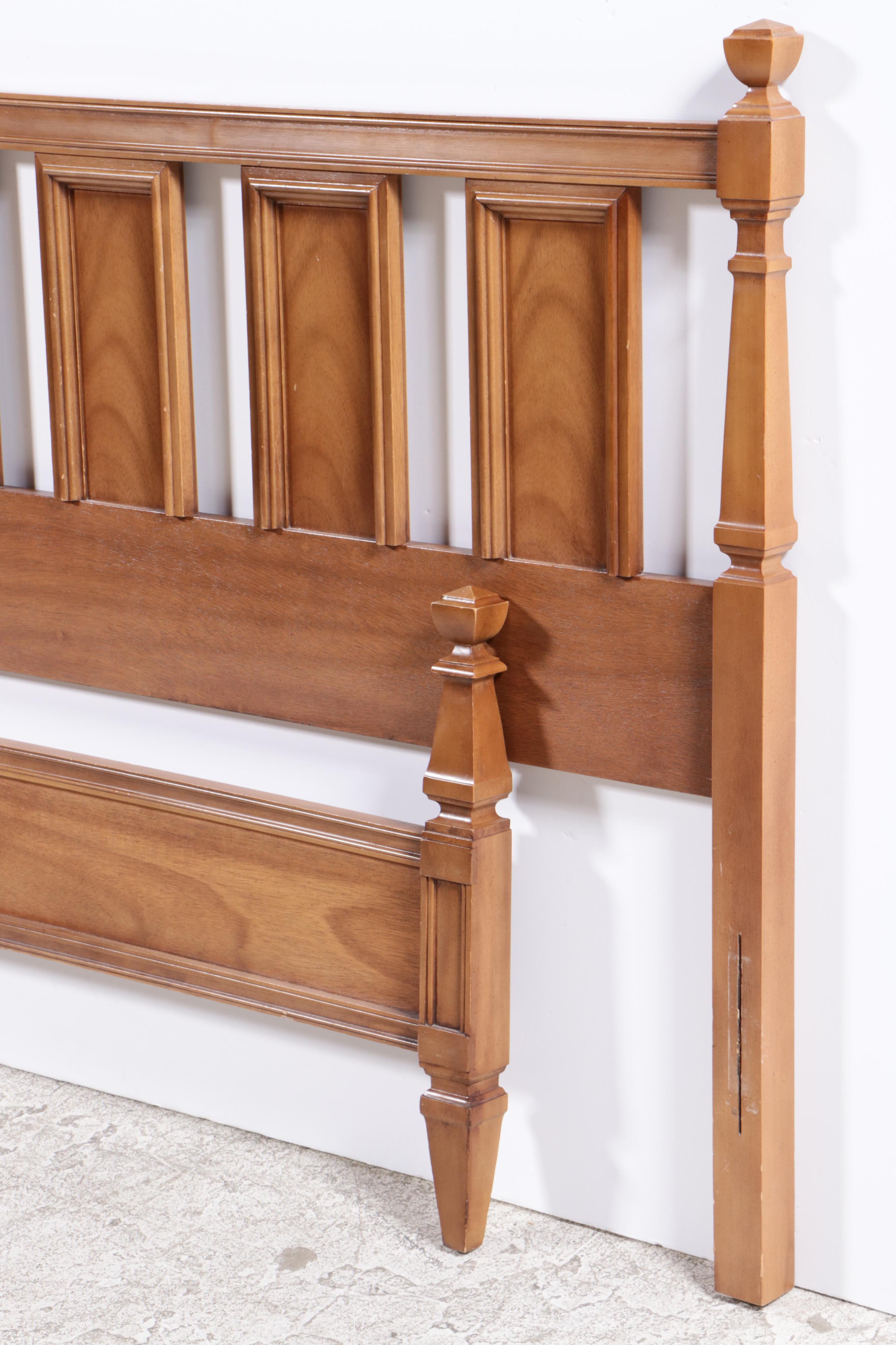 Dixie Furniture Directoire Style Chest with Full Size Headboard & Foot Board