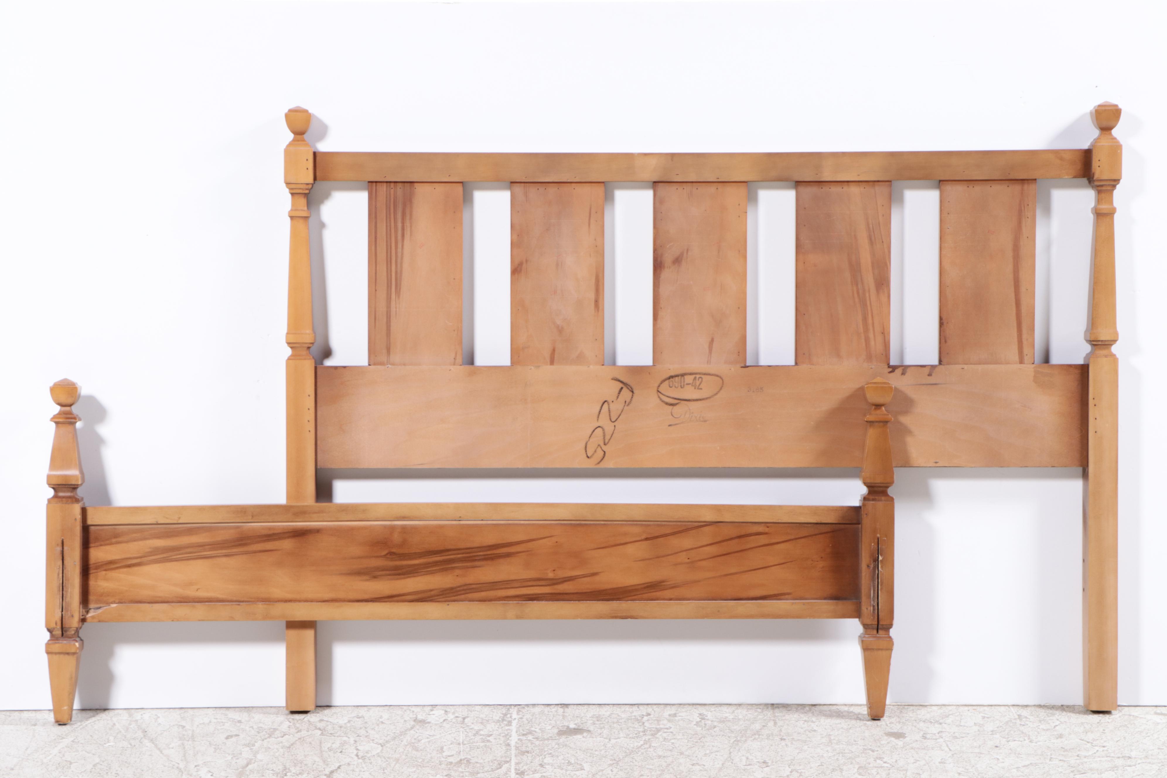 Dixie Furniture Directoire Style Chest with Full Size Headboard & Foot Board