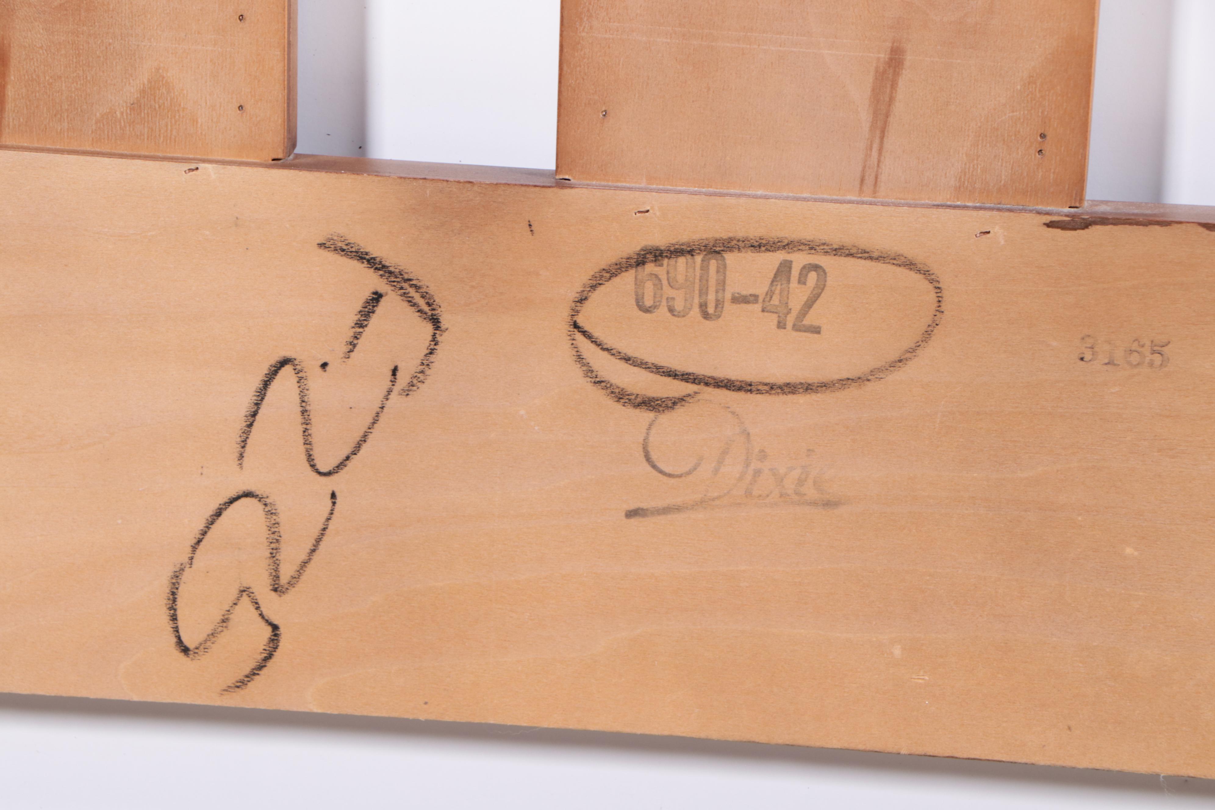 Dixie Furniture Directoire Style Chest with Full Size Headboard & Foot Board