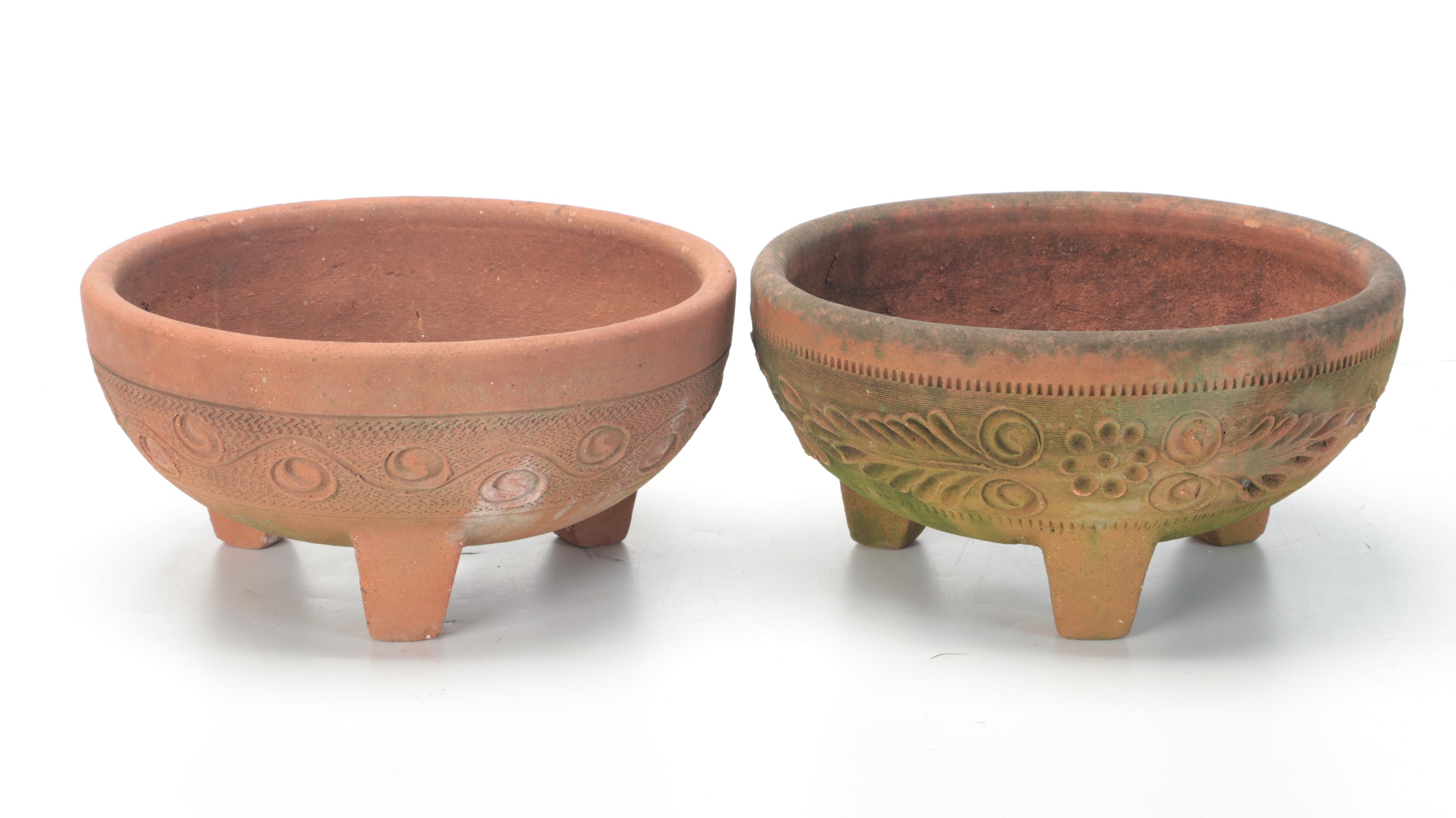 Terracotta Footed Planters