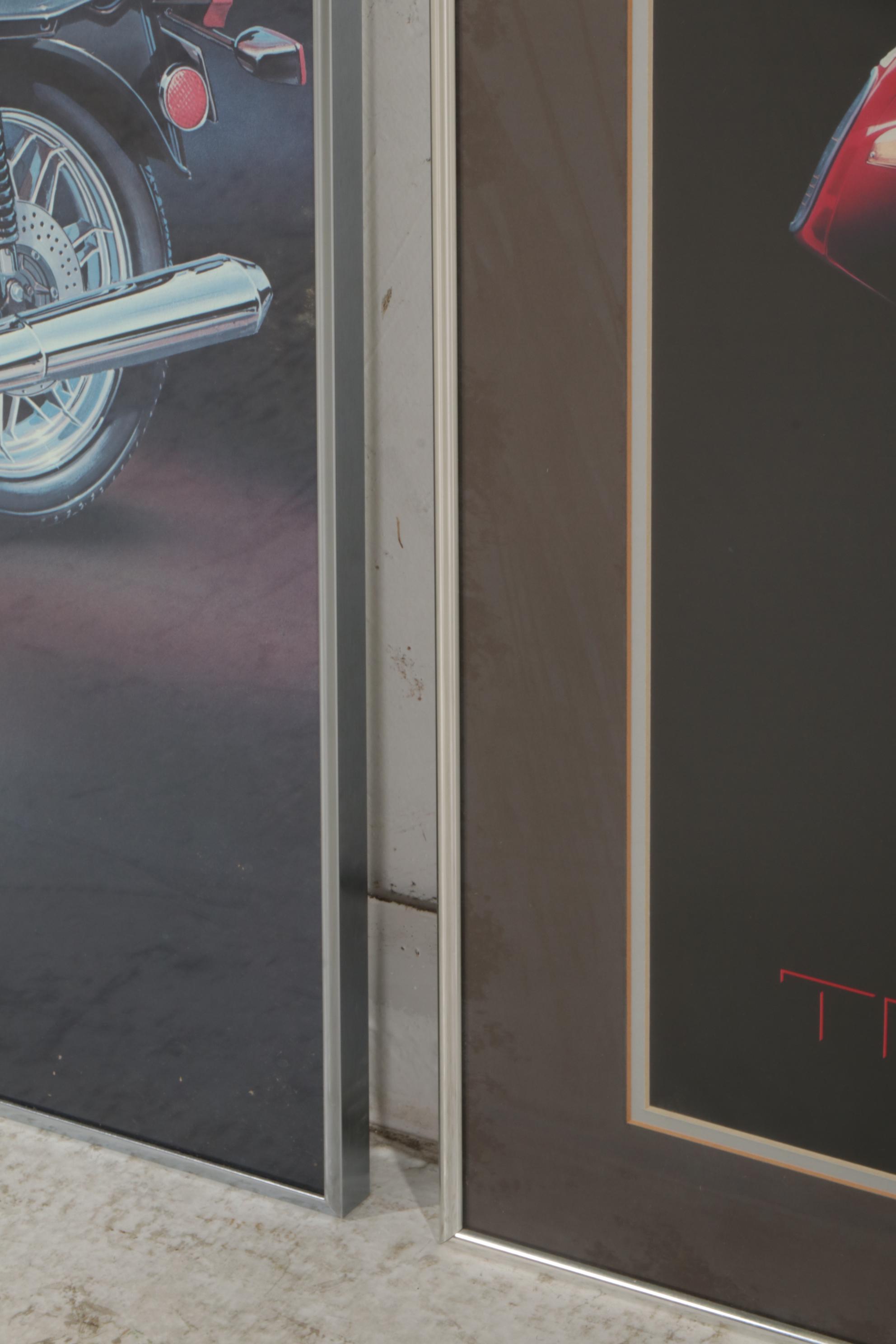 BMW Motorcycle Offset Lithograph Posters, Circa 1984