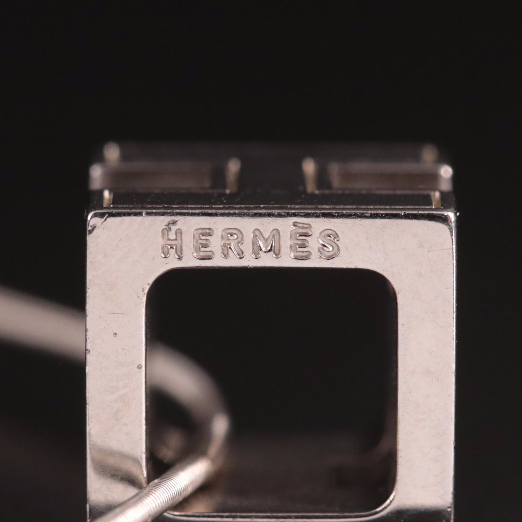 Hermès H Logo Pendant Necklace