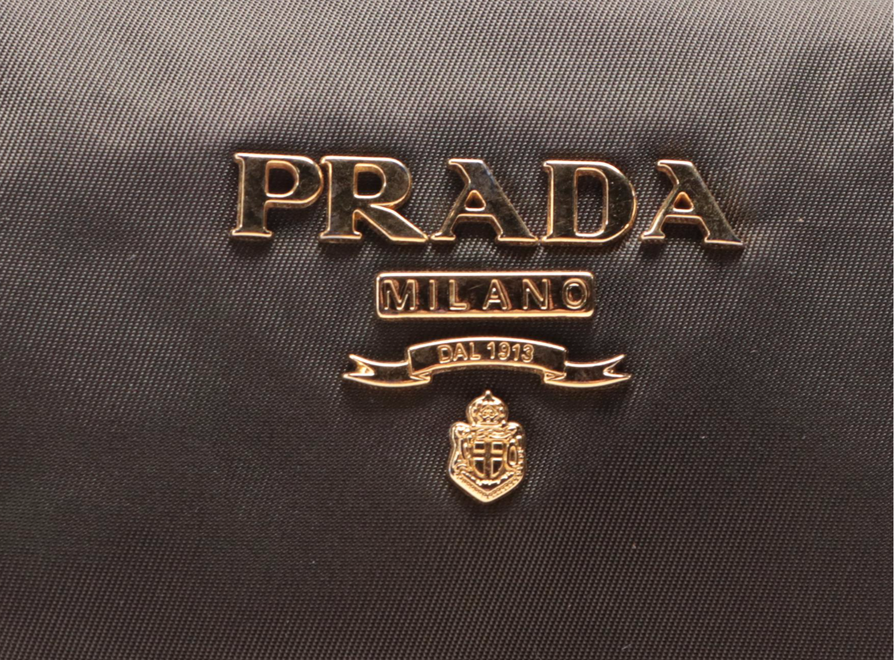 Prada Shoulder Bag in Green Tessuto Nylon with Saffiano Leather Trim