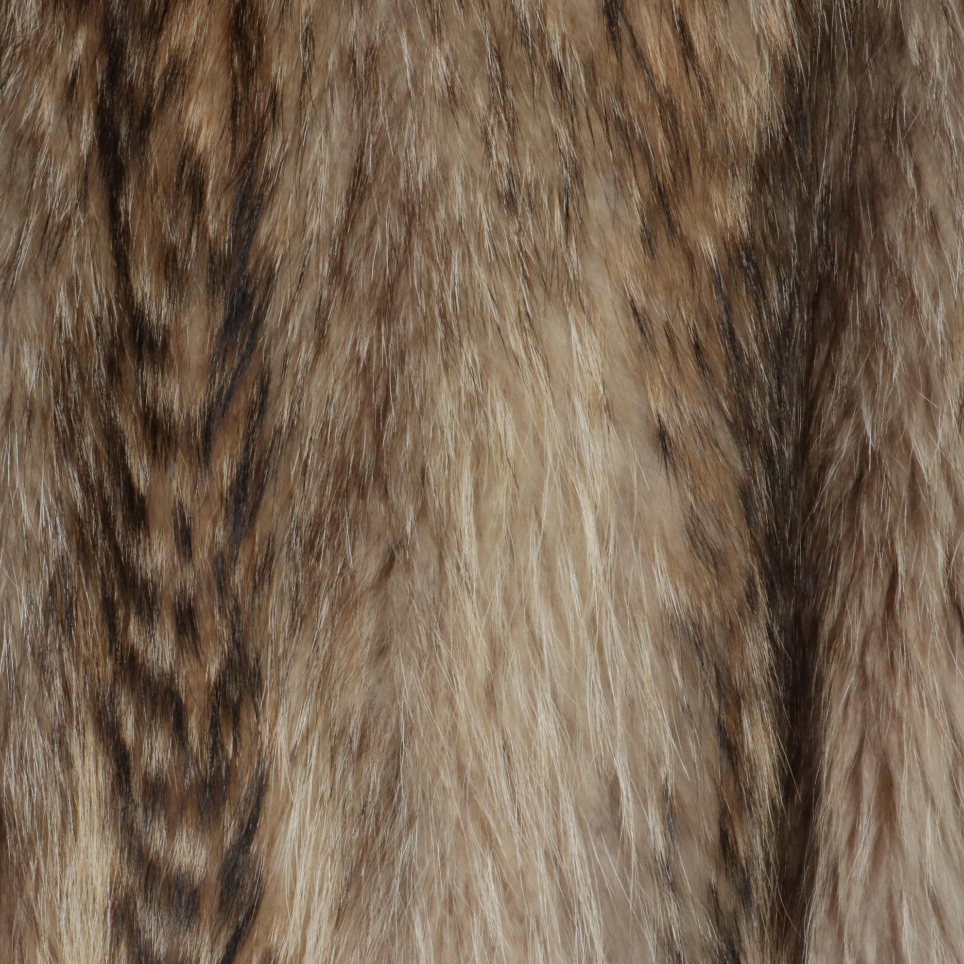 Tanuki Fur Full Length Coat