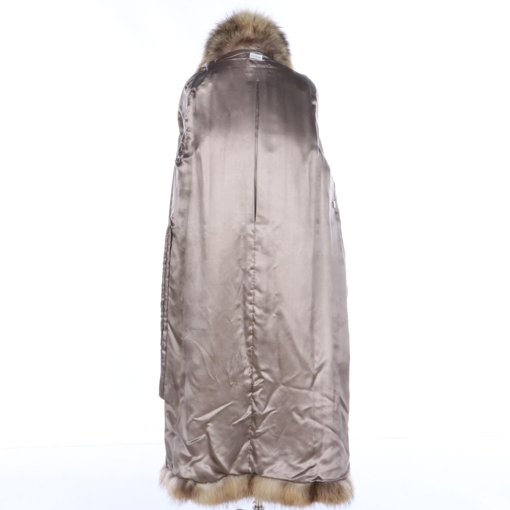 Tanuki Fur Full Length Coat