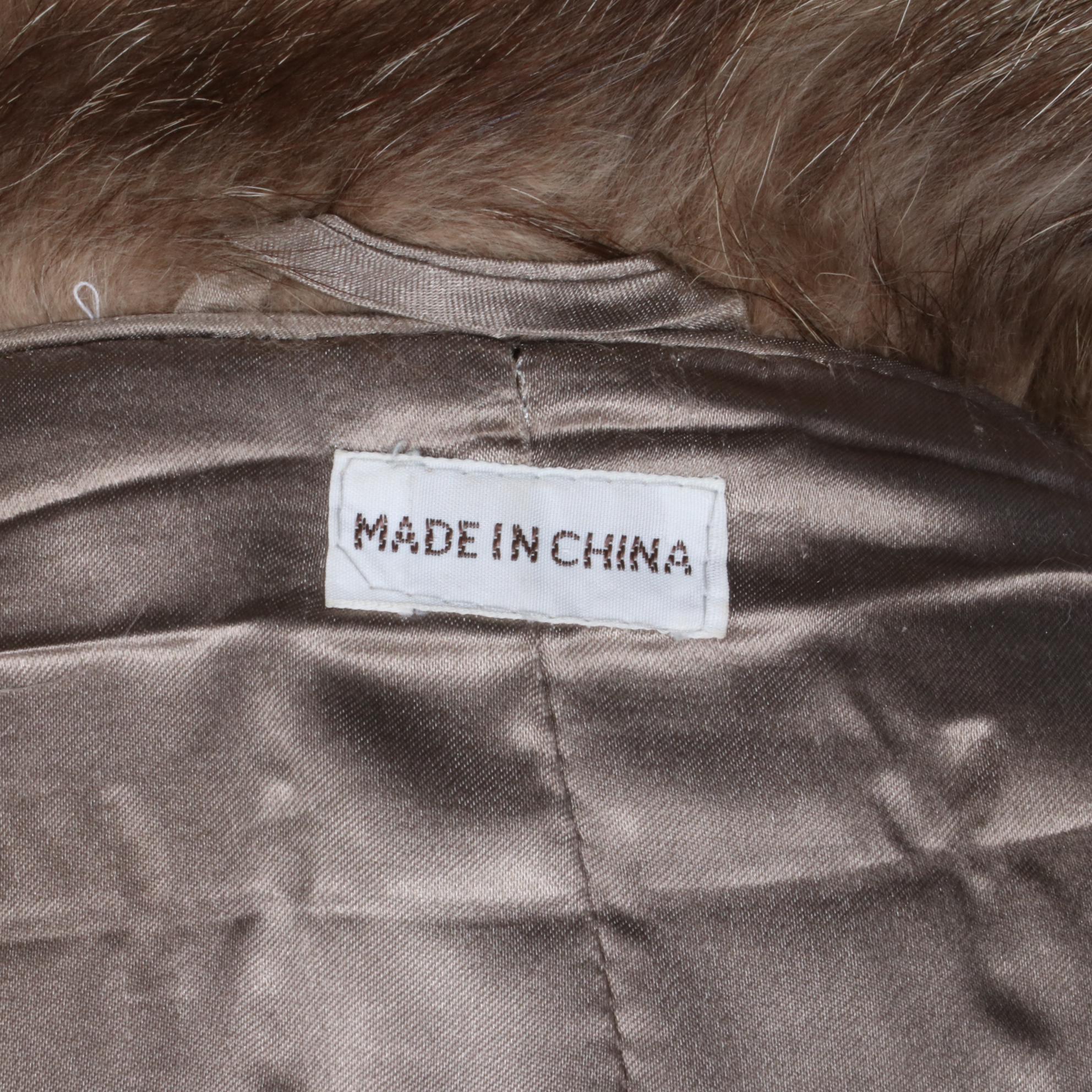 Tanuki Fur Full Length Coat