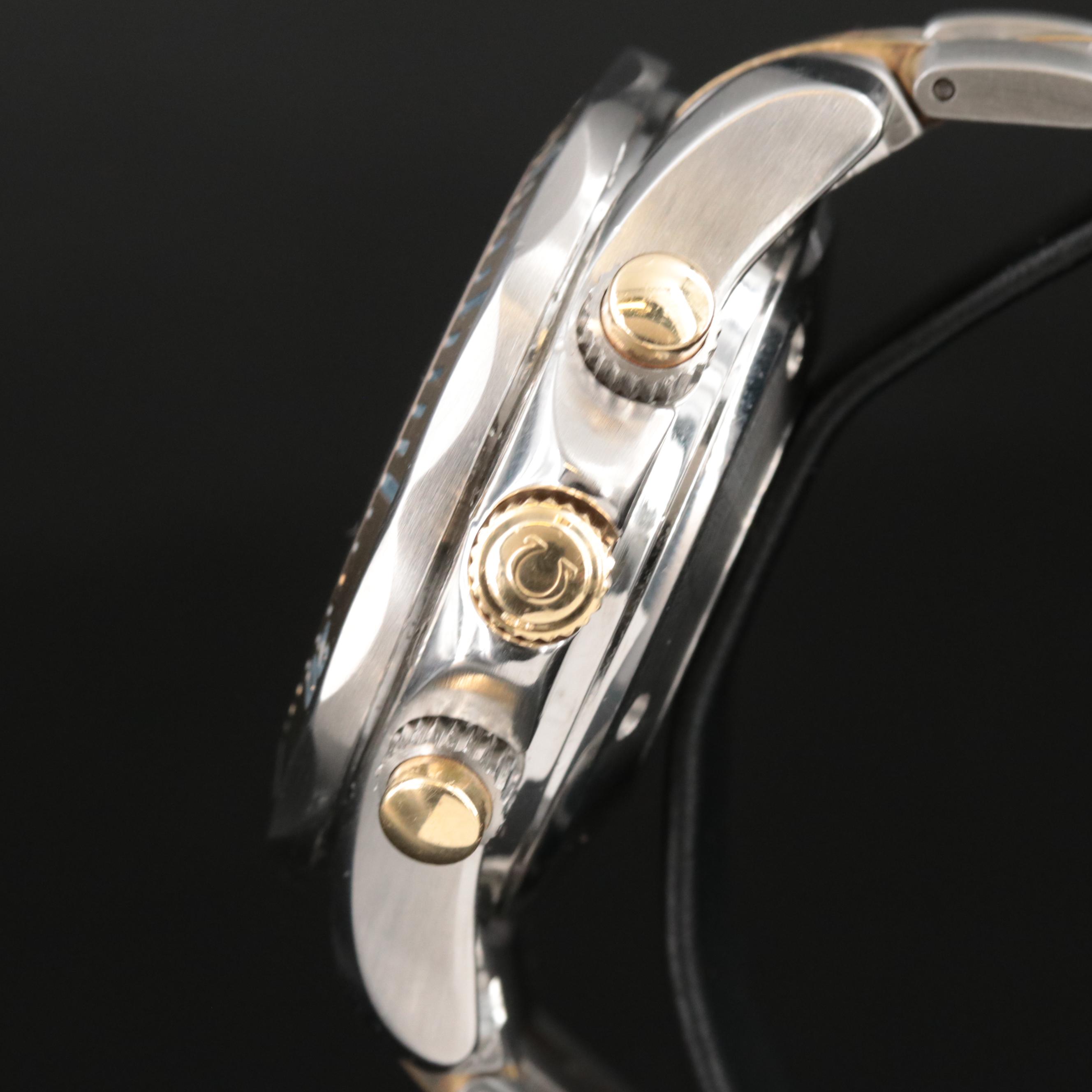 Omega Seamaster Pro Diver 18K Gold and Steel Chronograph Watch