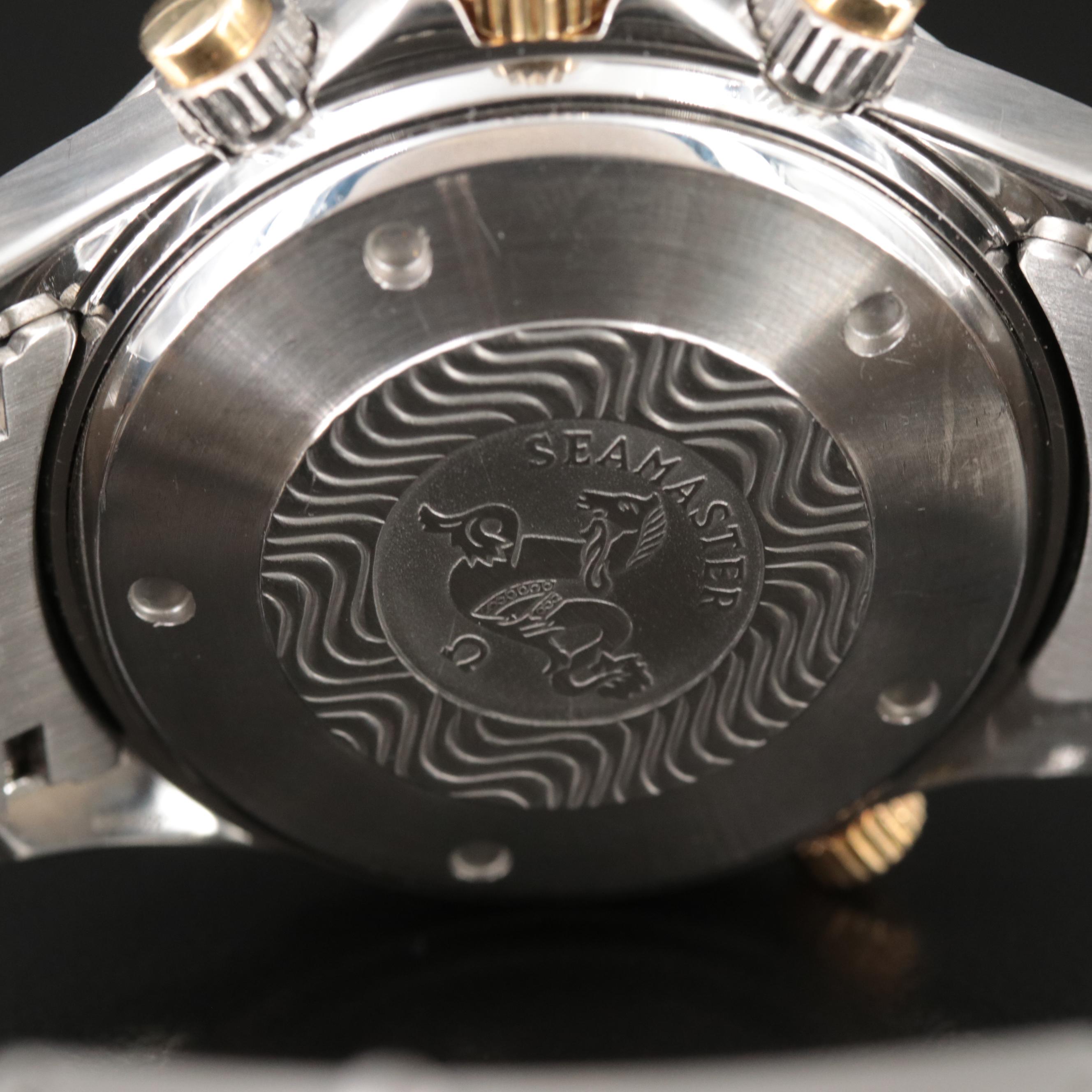 Omega Seamaster Pro Diver 18K Gold and Steel Chronograph Watch