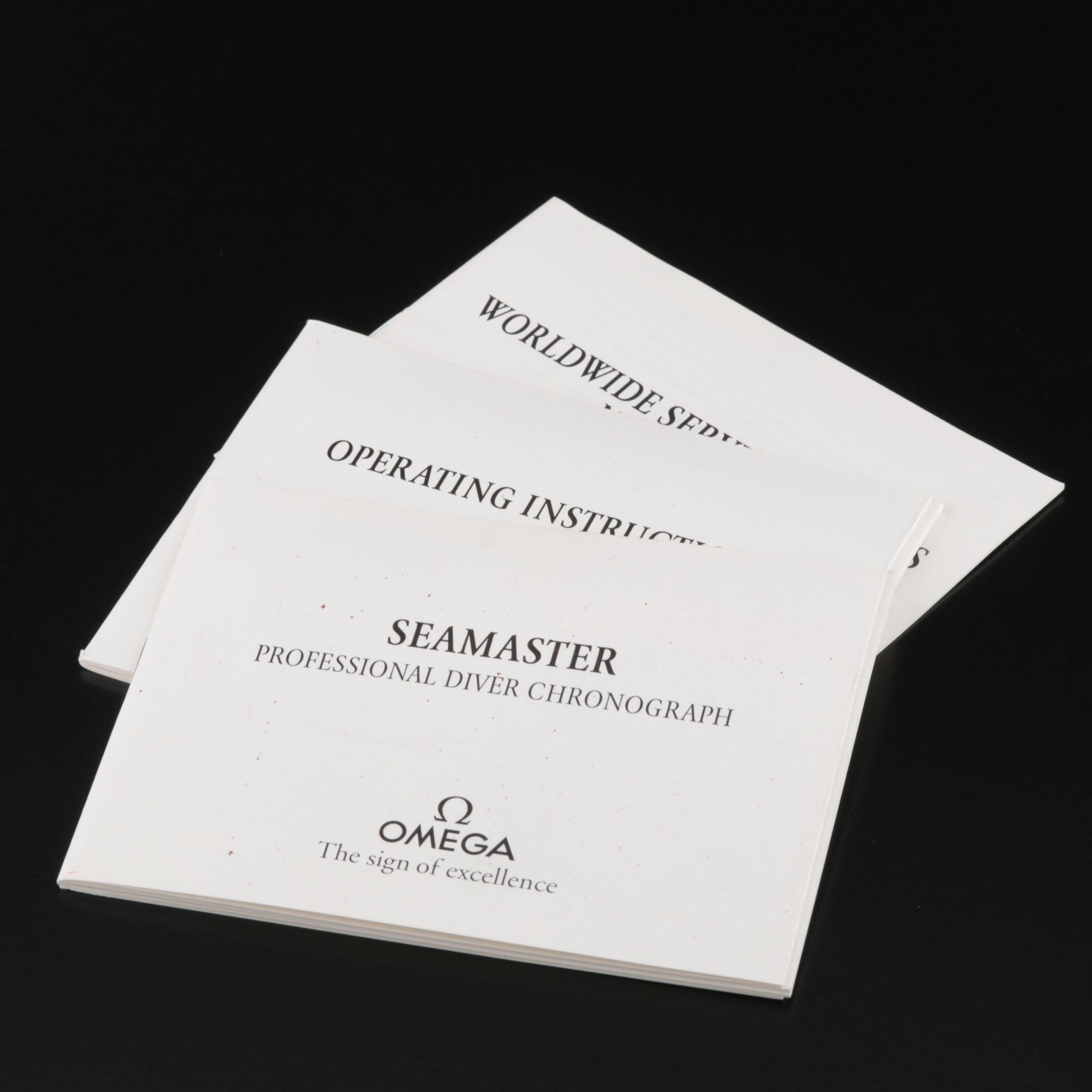 Omega Seamaster Pro Diver 18K Gold and Steel Chronograph Watch