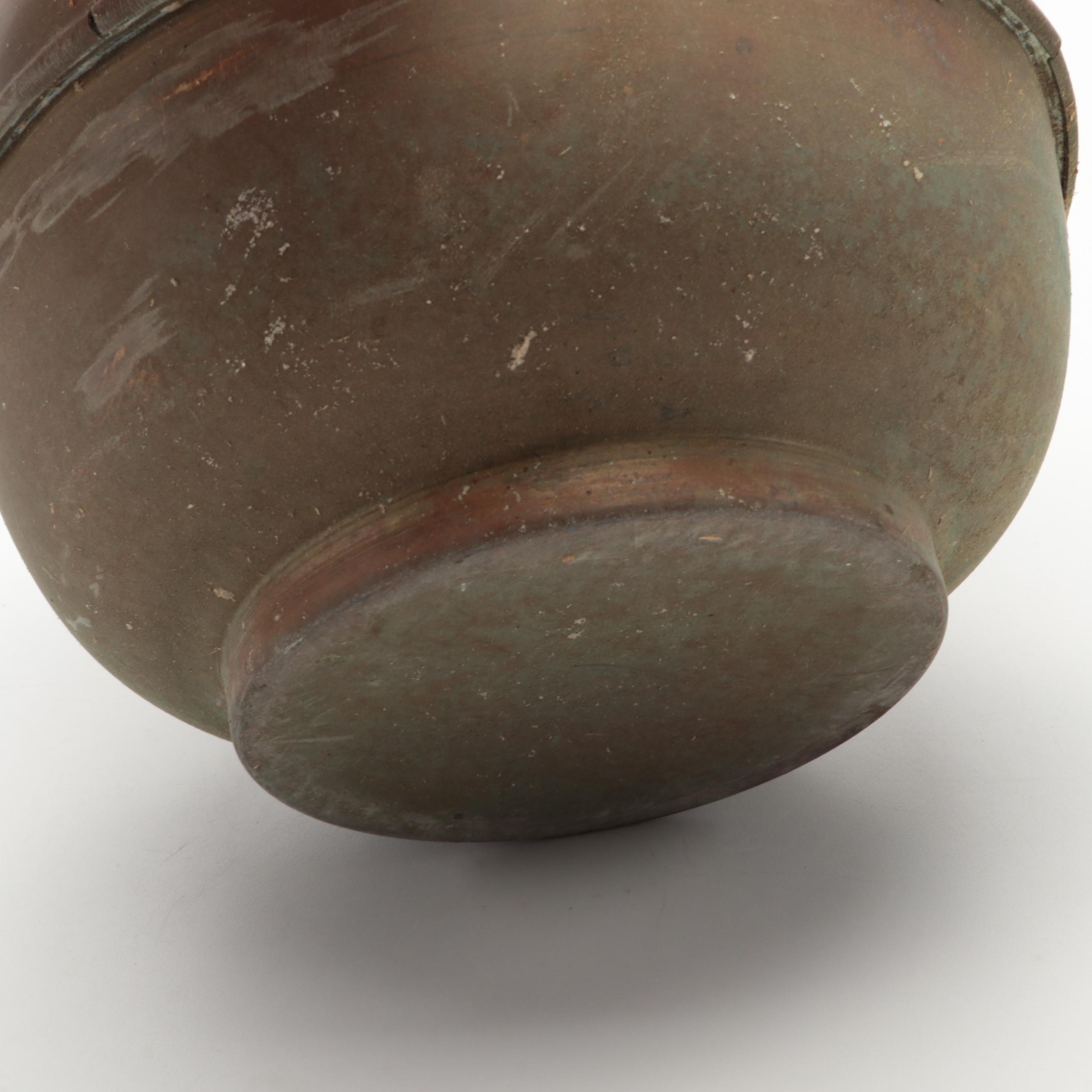 Redskin Brand Chewing Tobacco Brass Spittoon, 1910-1930