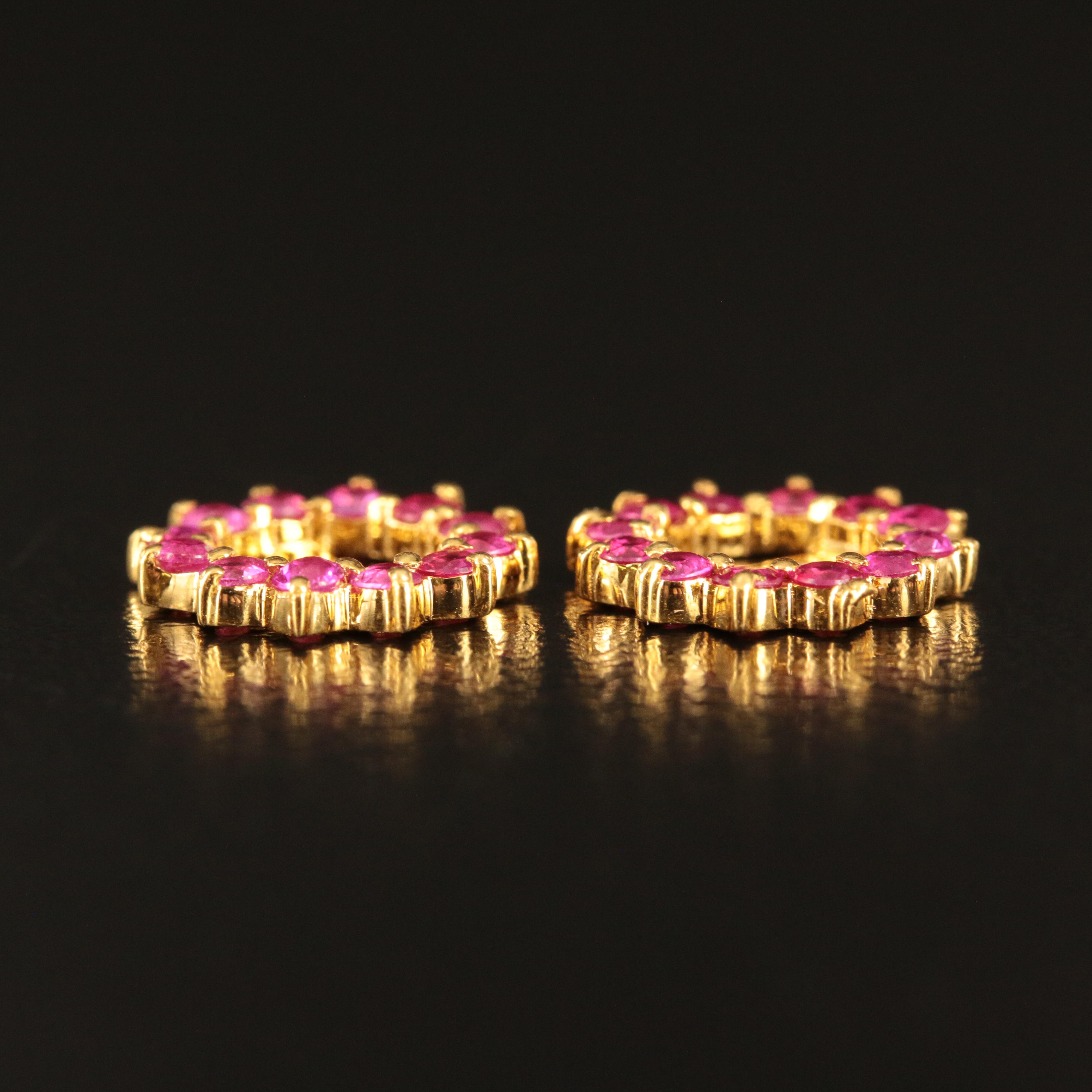 14K Ruby Earring Jackets