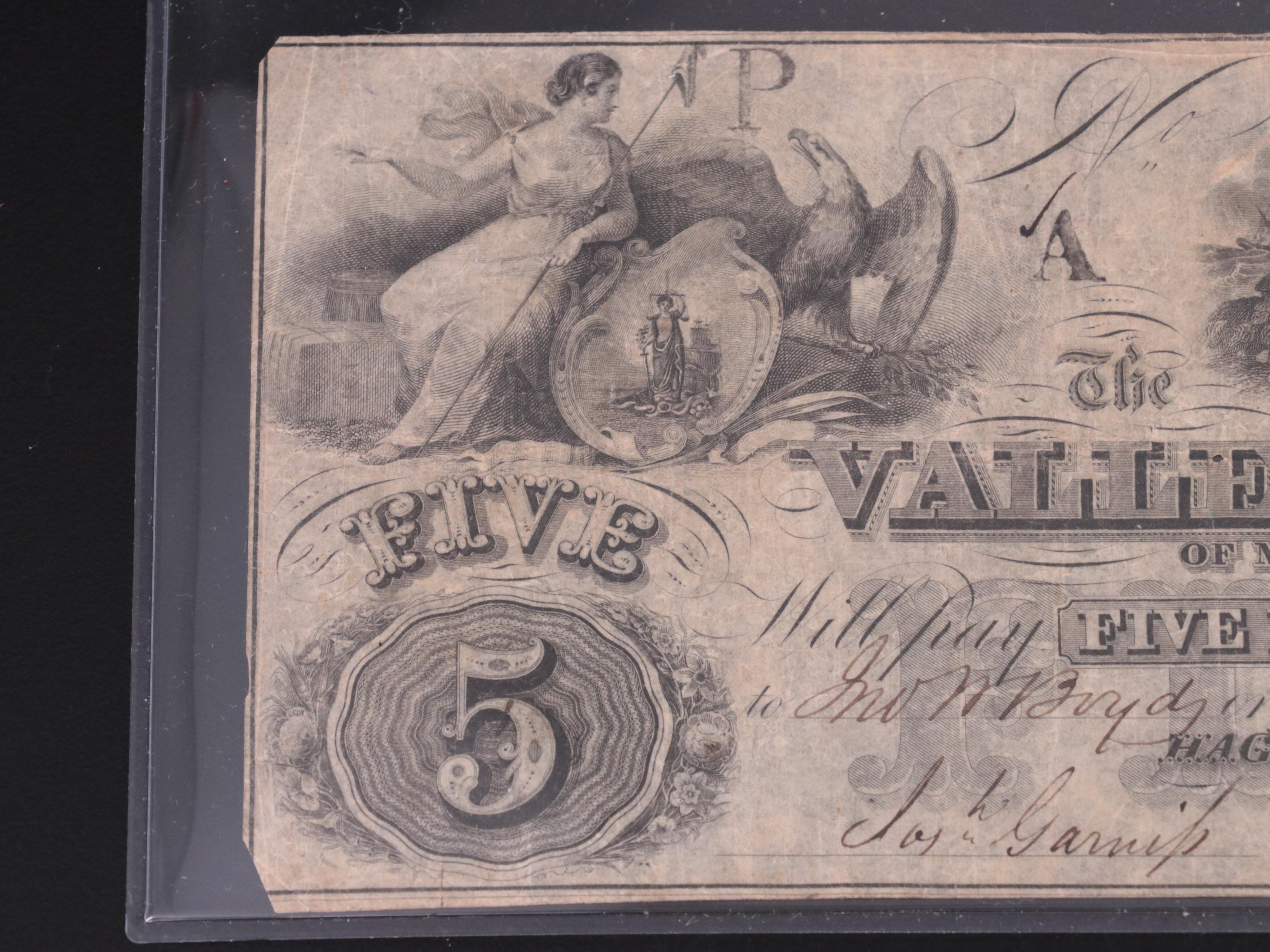 Three Obsolete 19th Century Banknotes