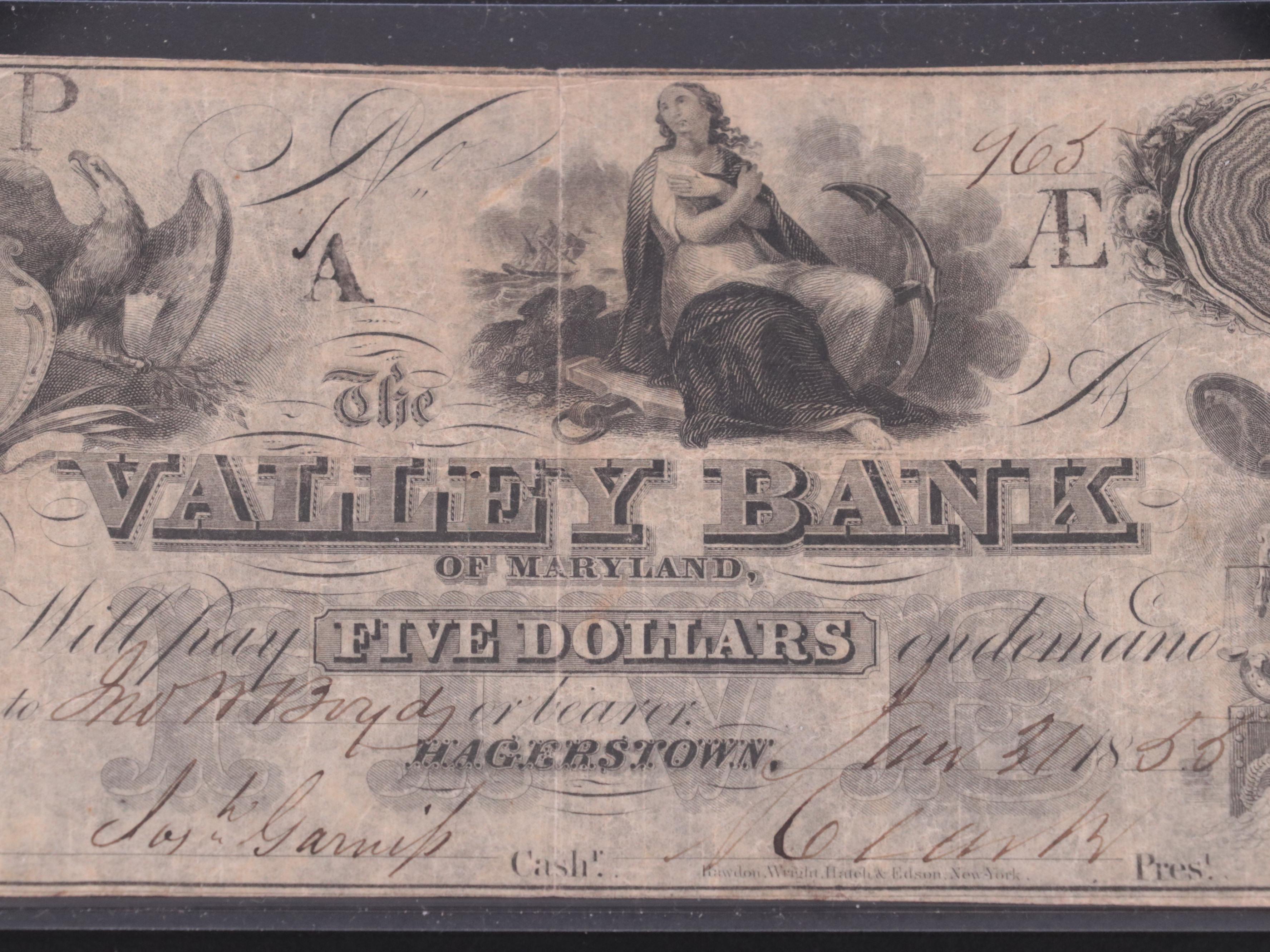 Three Obsolete 19th Century Banknotes