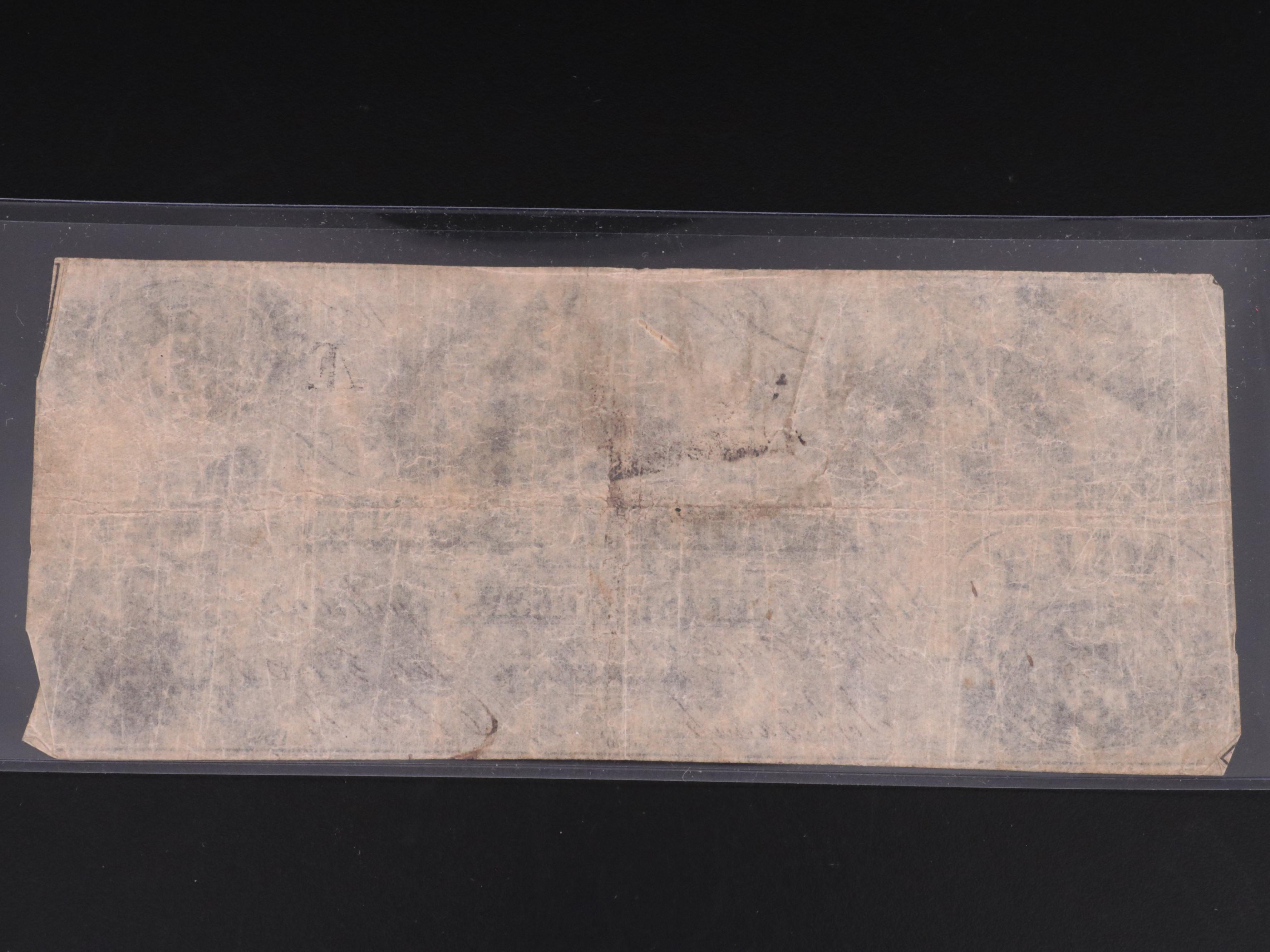 Three Obsolete 19th Century Banknotes