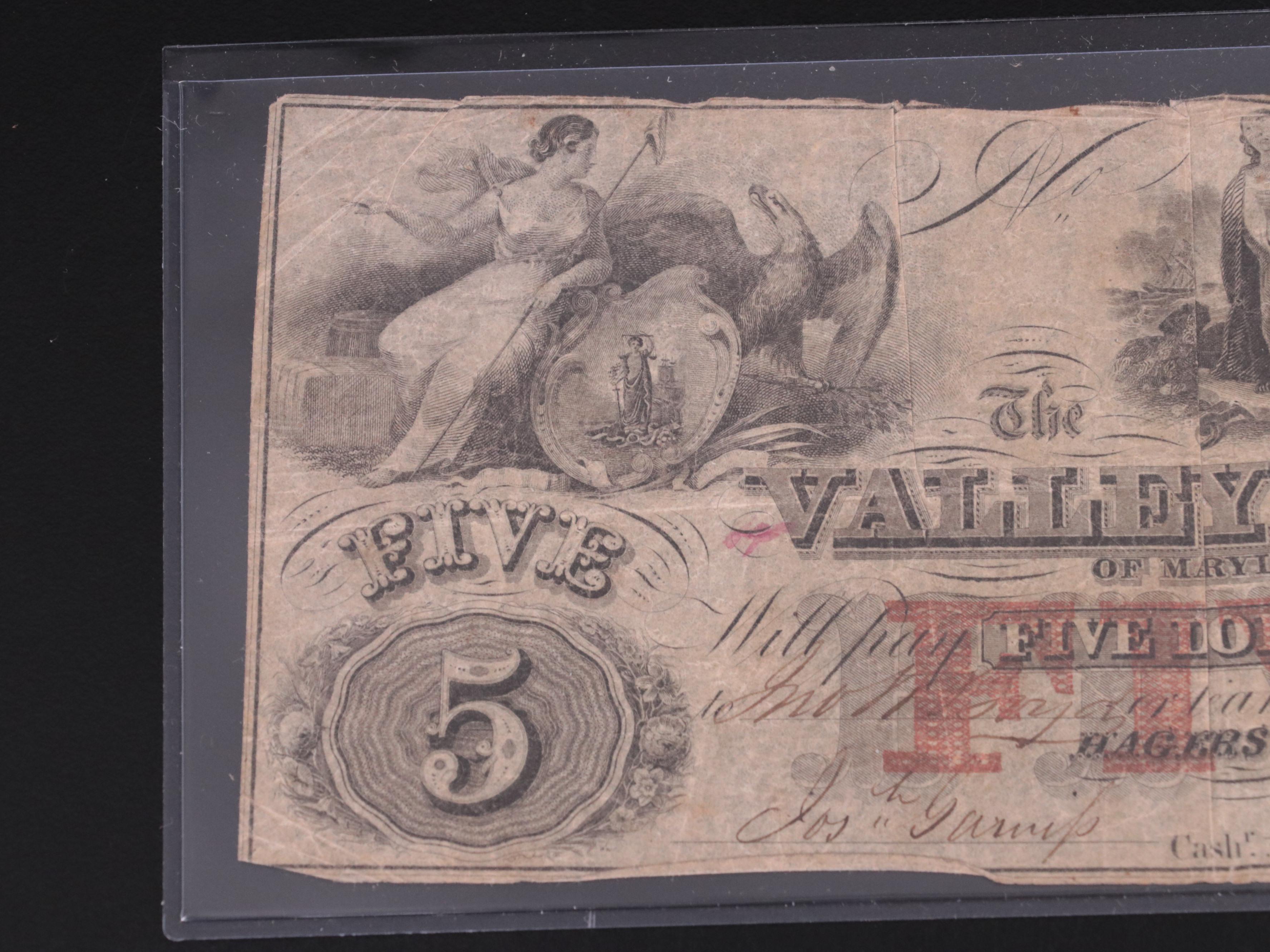 Three Obsolete 19th Century Banknotes