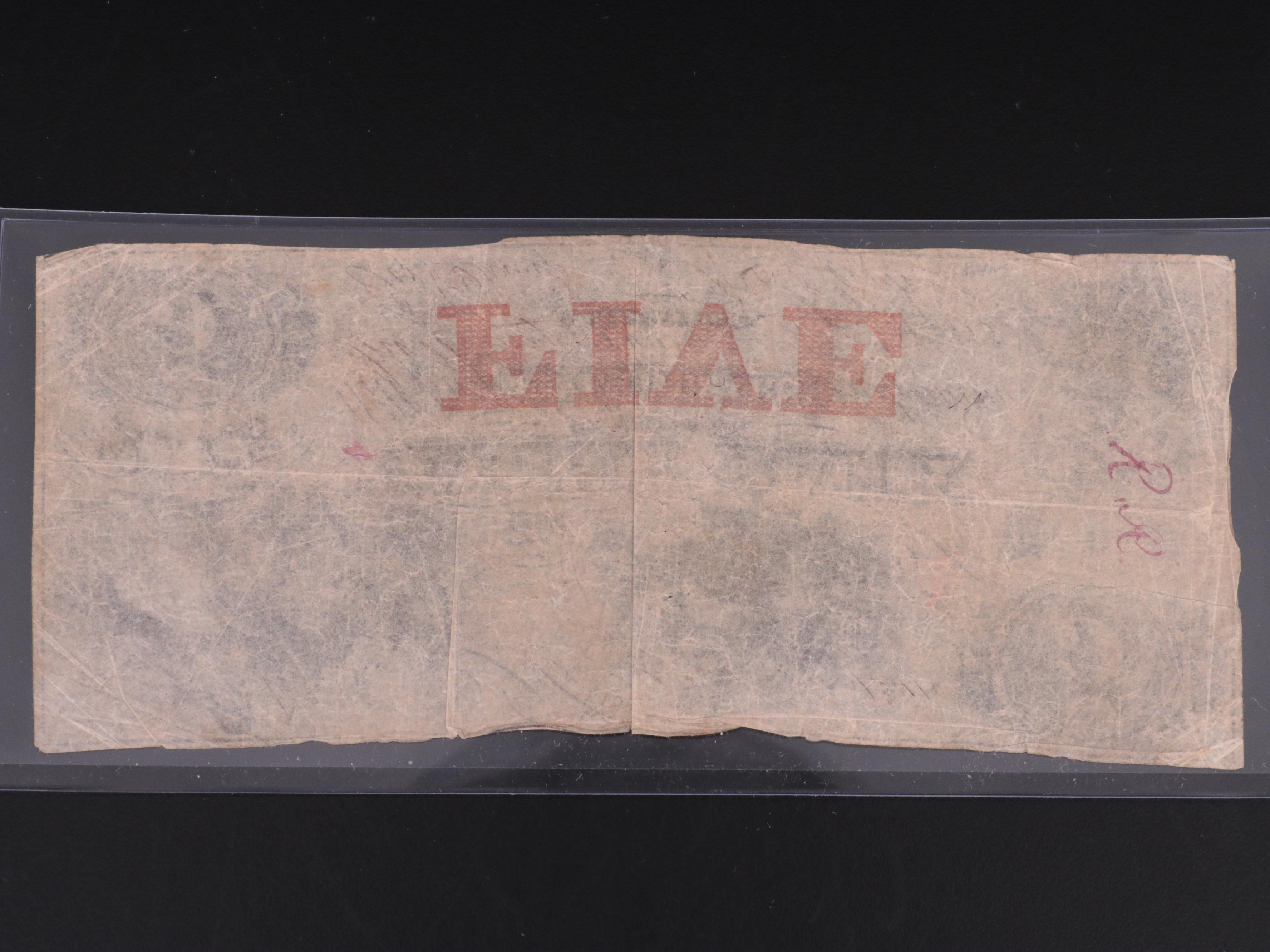 Three Obsolete 19th Century Banknotes