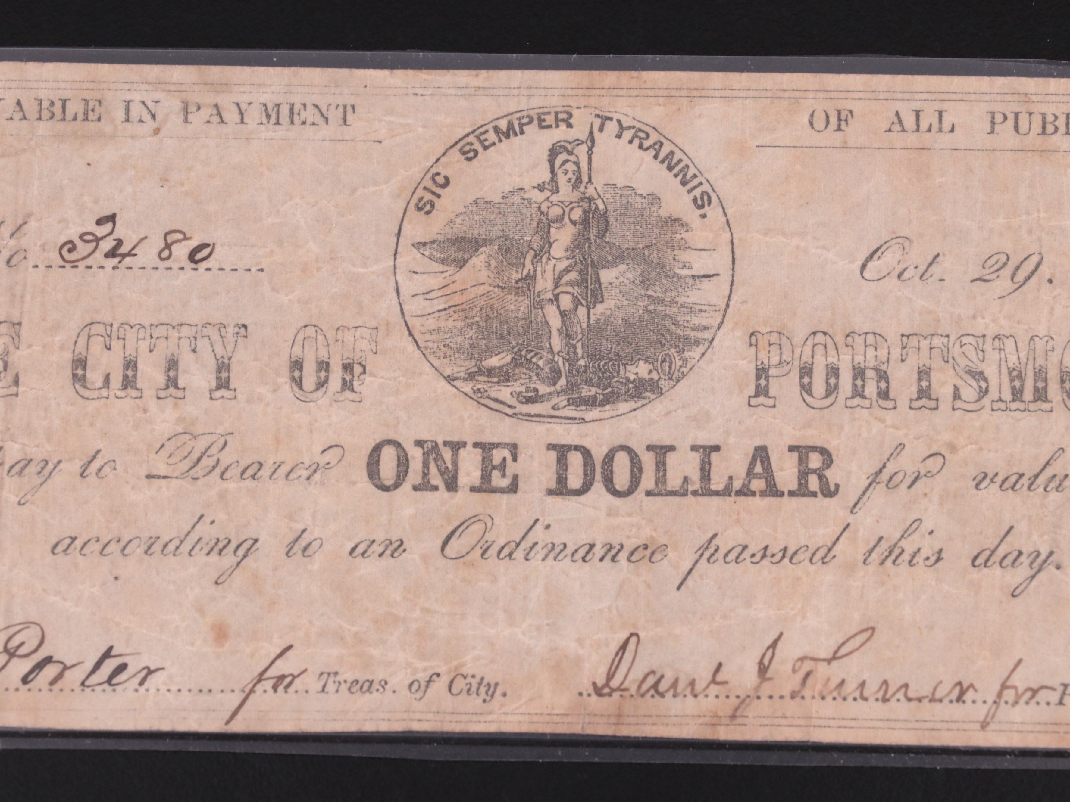 Three Obsolete 19th Century Banknotes