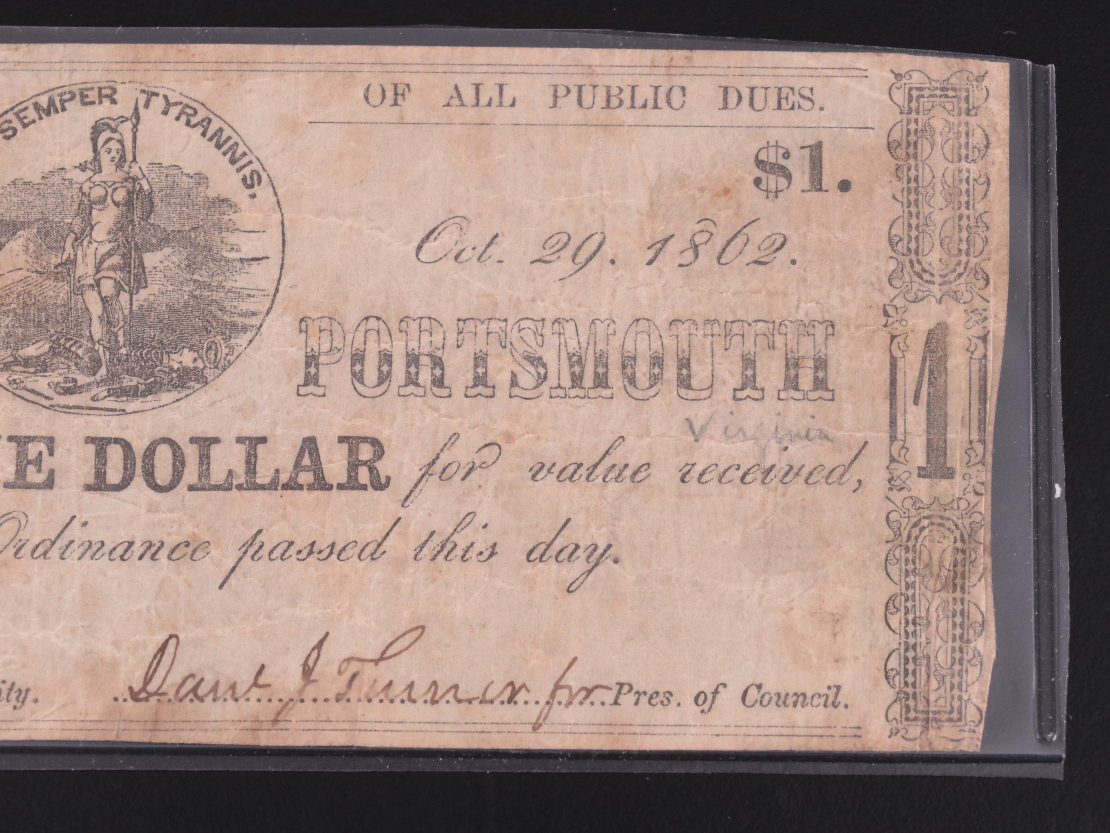 Three Obsolete 19th Century Banknotes