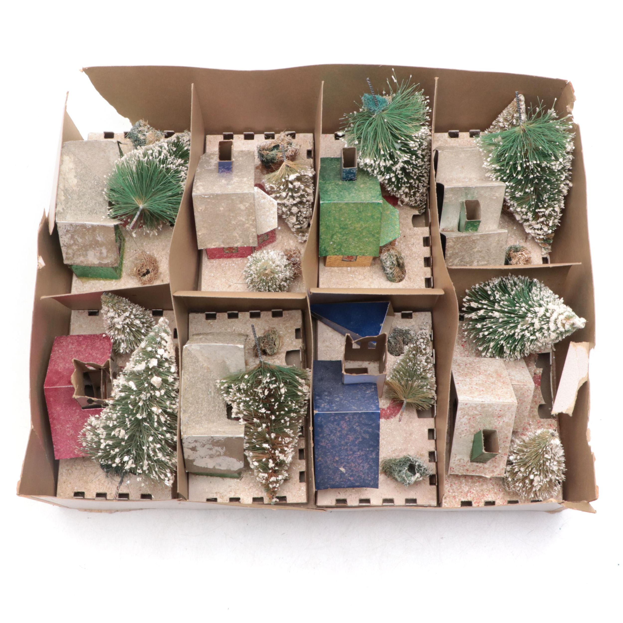Cardboard "Christmas Village" Figurines