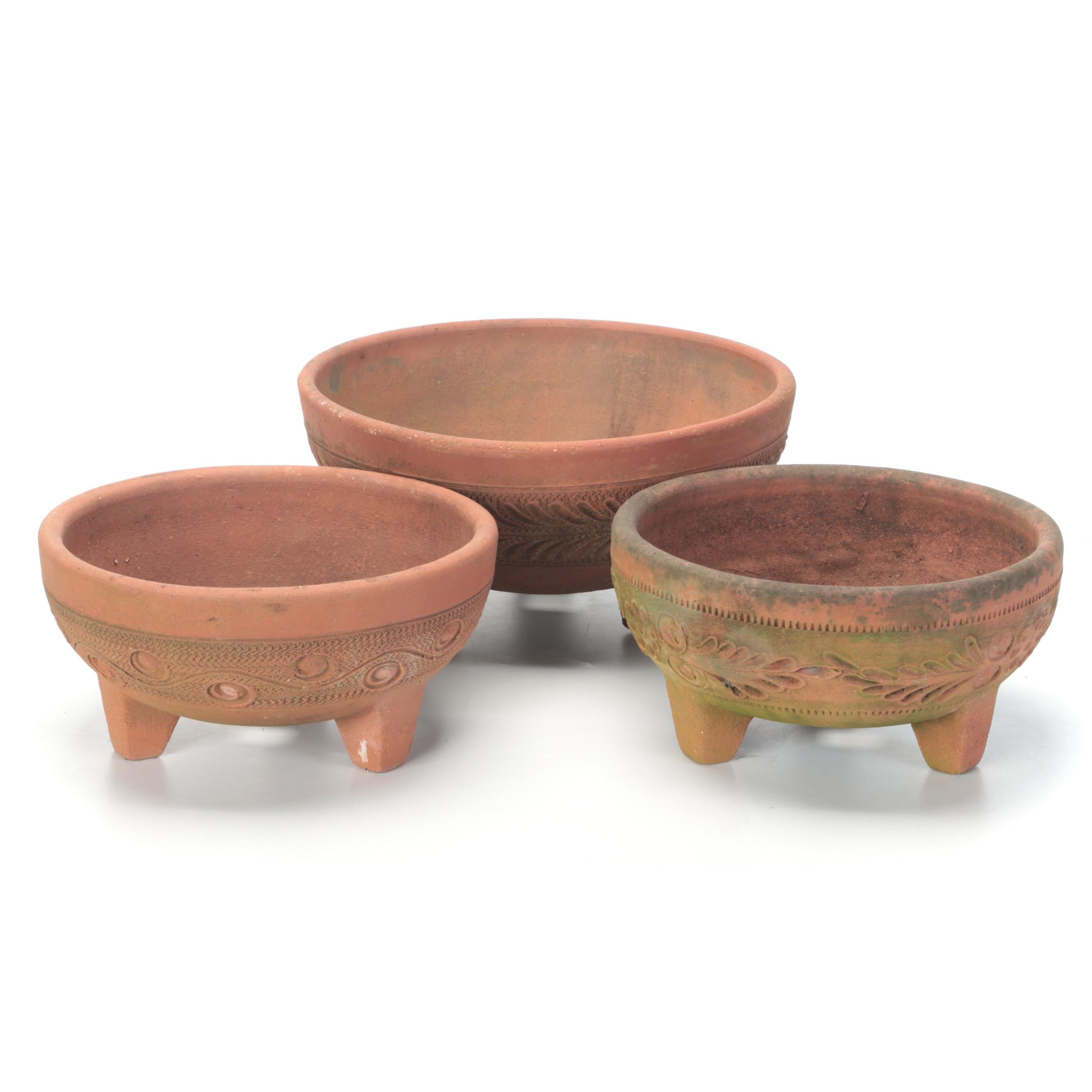 Terracotta Footed Planters