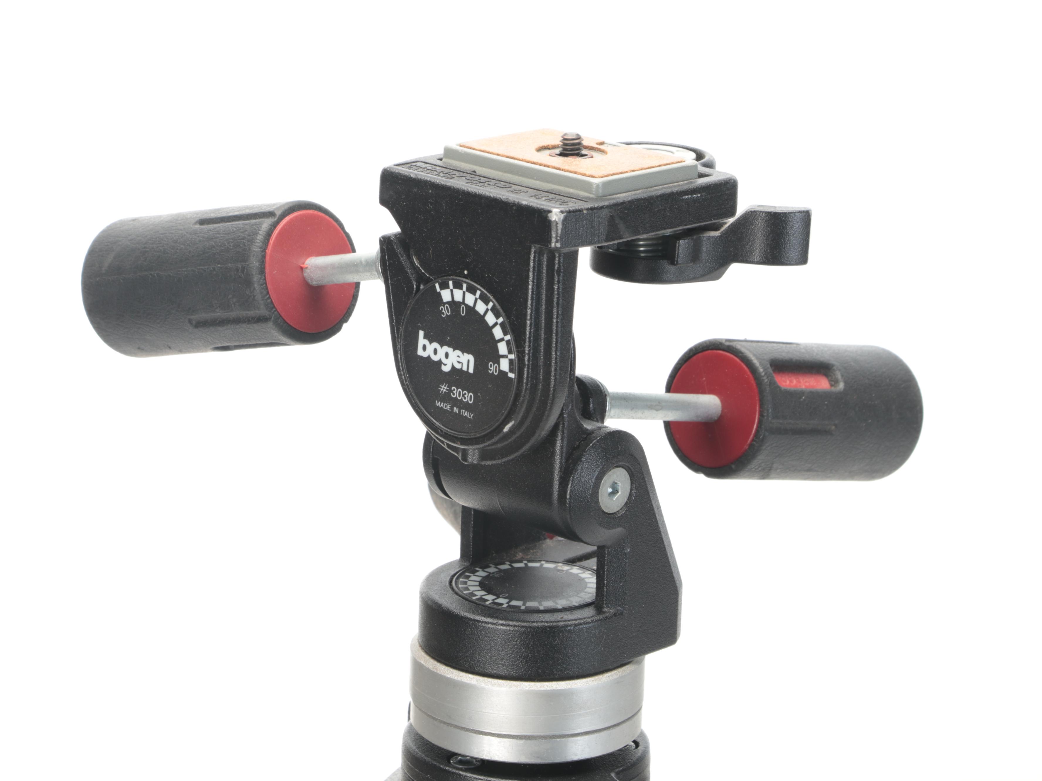 Bogen 3221 Professional Tripod with 3030 Three-Way Tripod Head