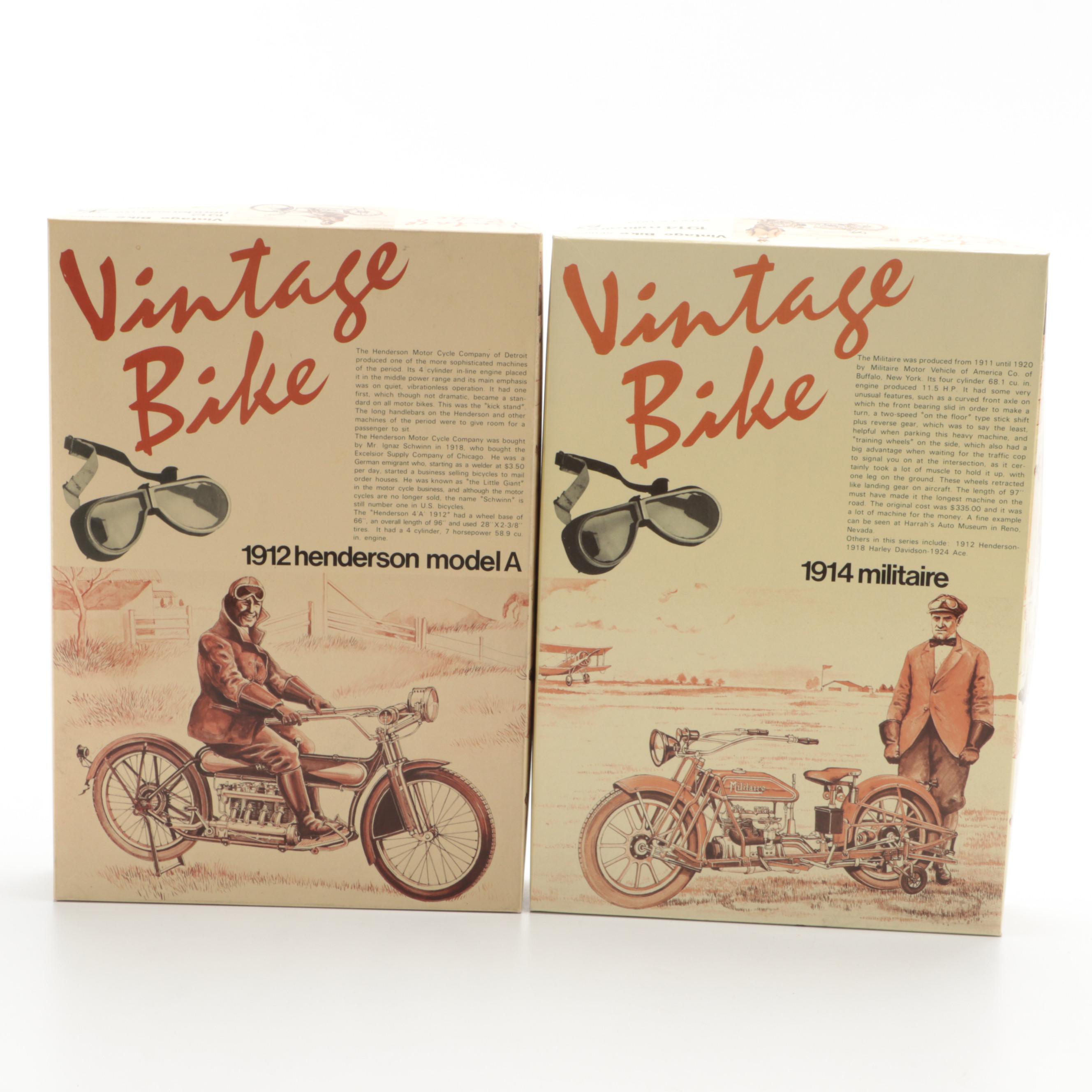 Vincent Black Shadow Model Motorcycle Kit with Model Engine Kit and More