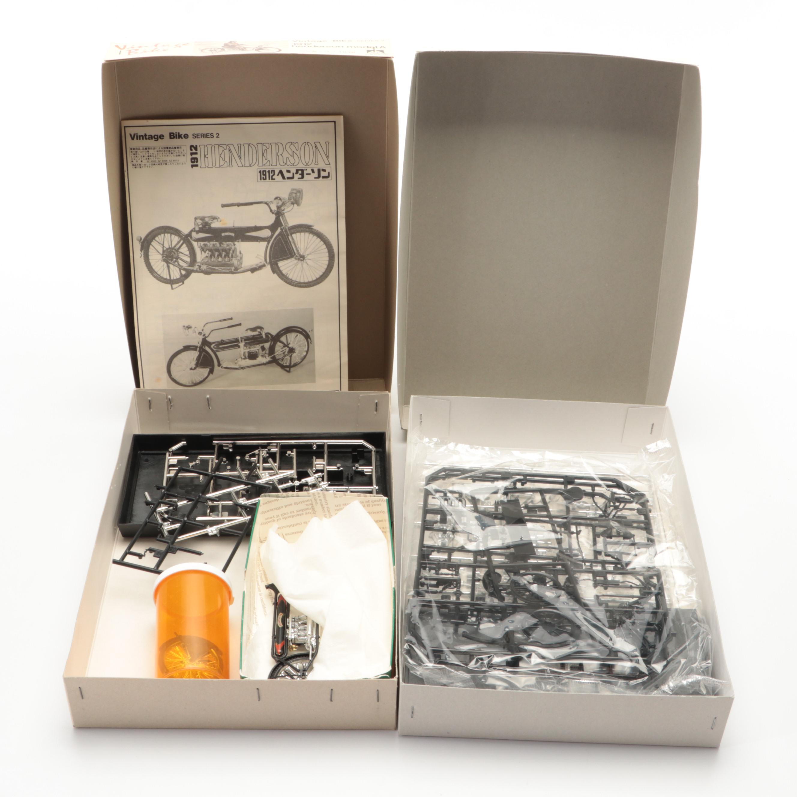 Vincent Black Shadow Model Motorcycle Kit with Model Engine Kit and More