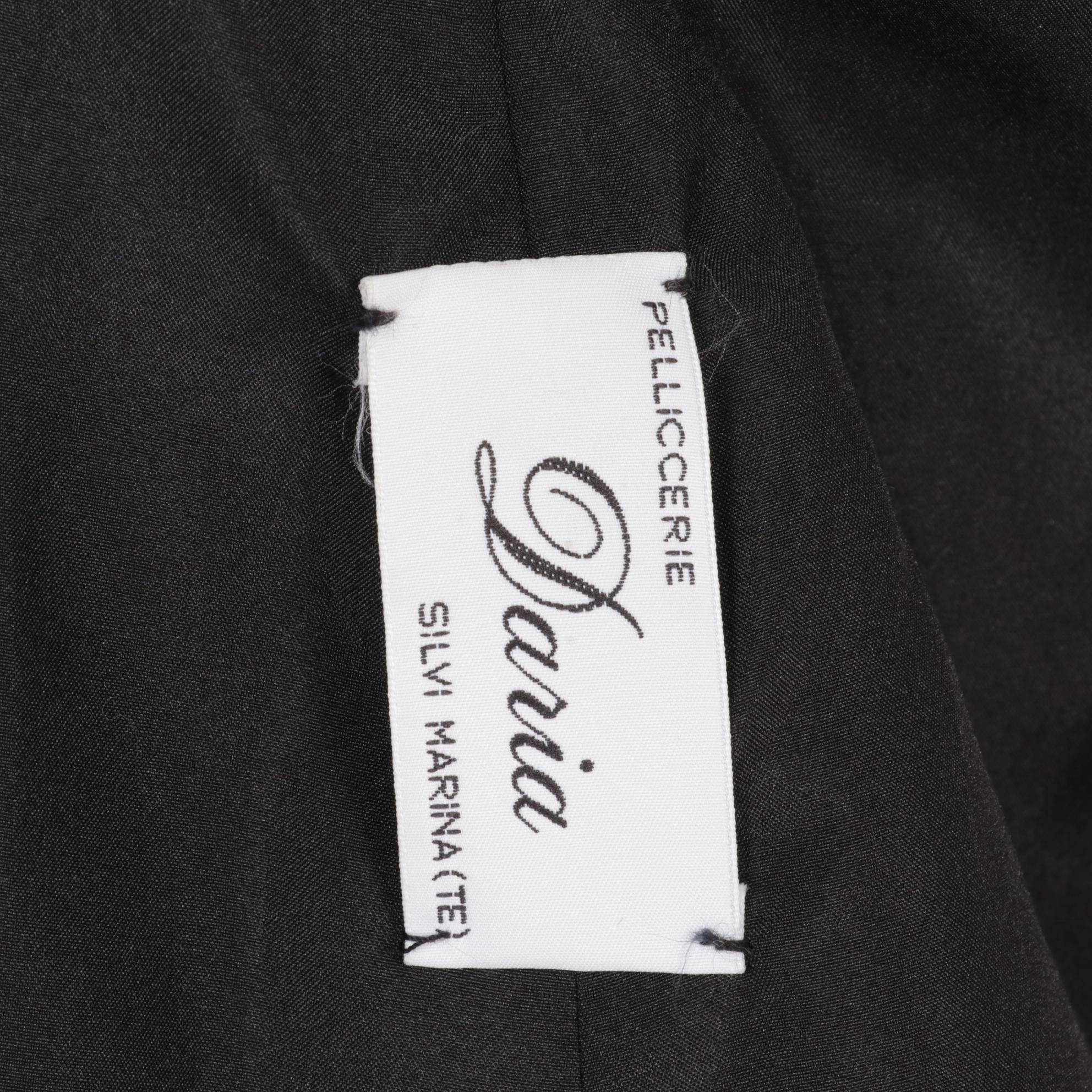 Italian Black Fox Fur Stroller by Daria