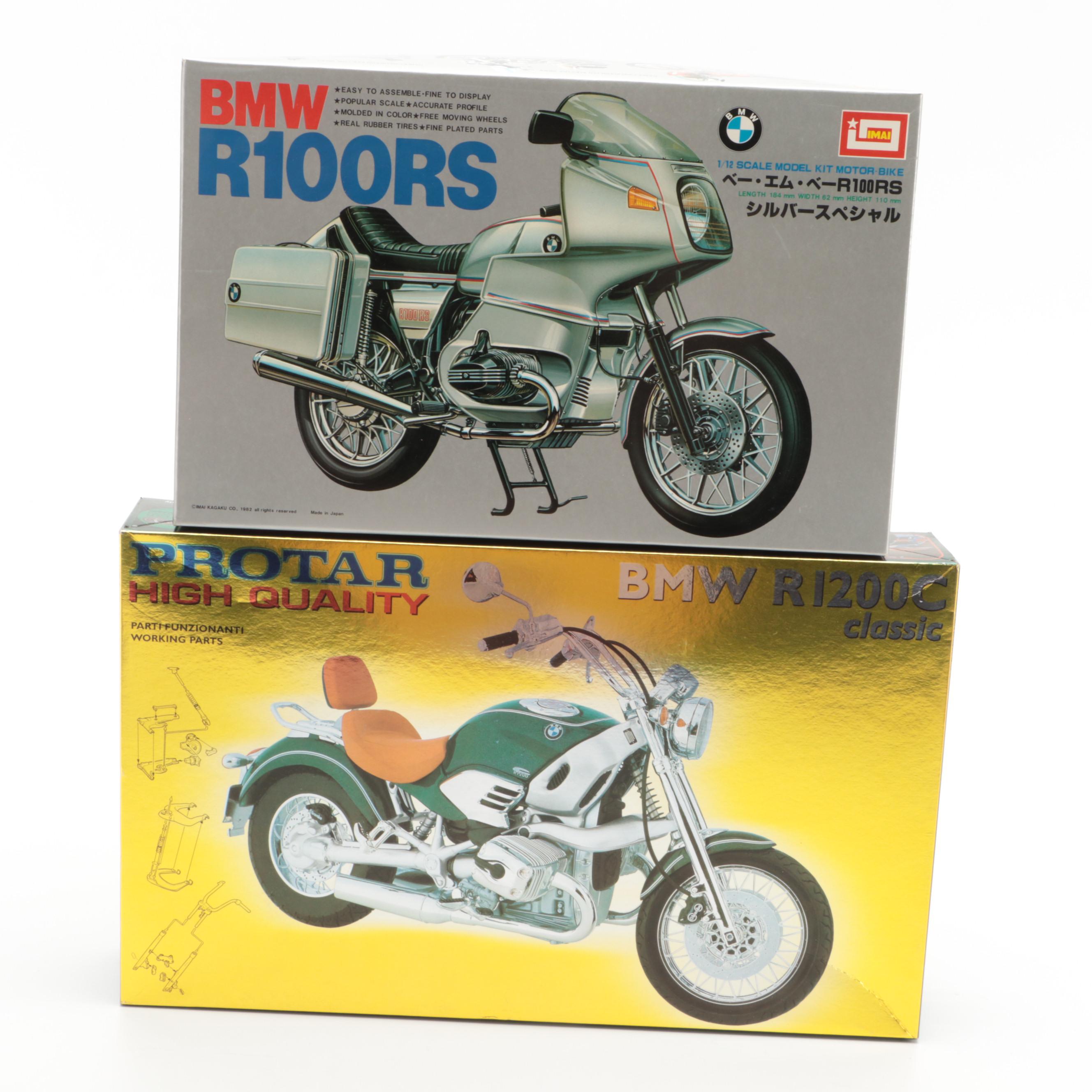 Ertl Wankel Engine Model Kit with BMW Motorcycles and Ferrari Testarossa Kits