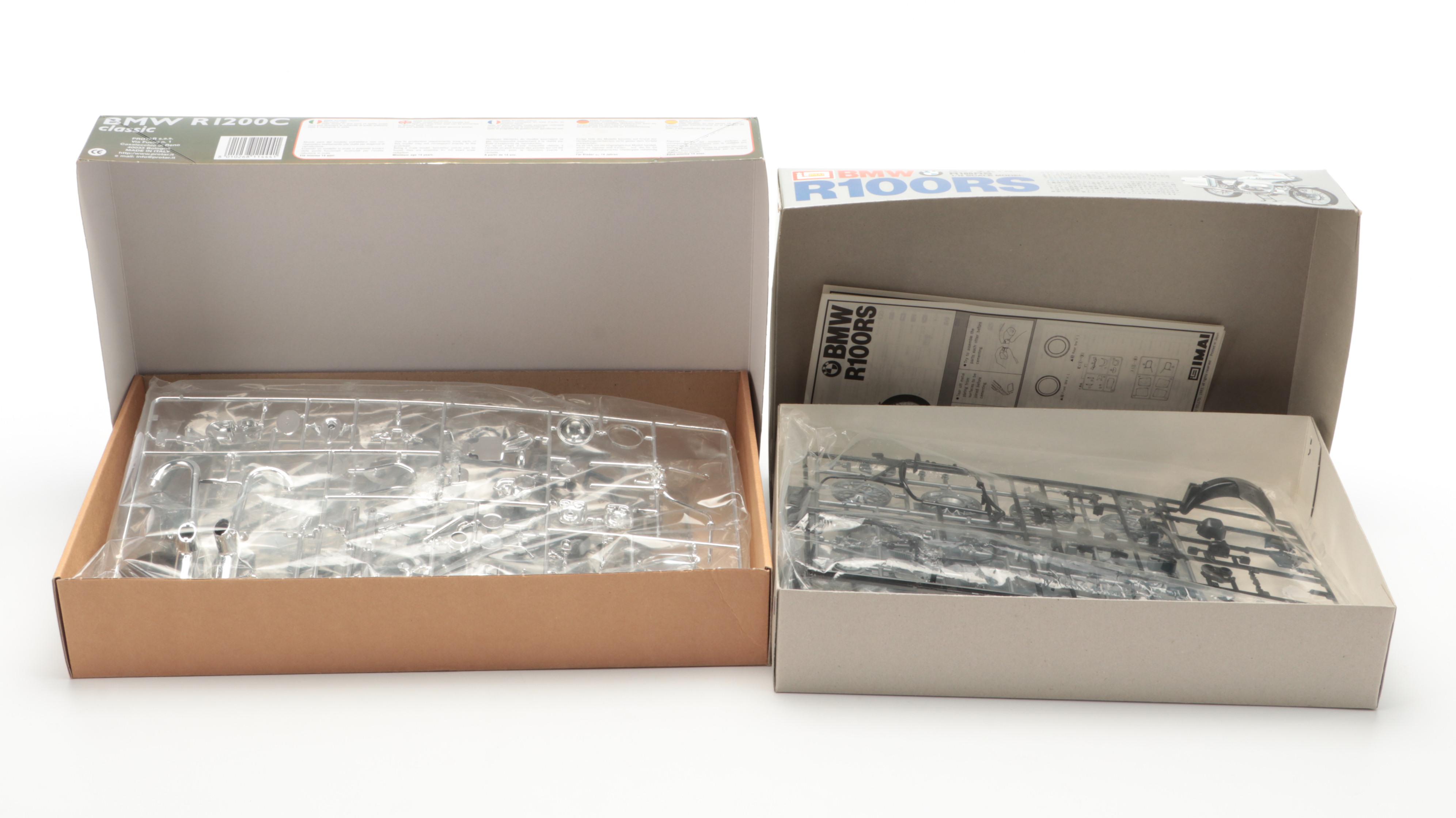 Ertl Wankel Engine Model Kit with BMW Motorcycles and Ferrari Testarossa Kits