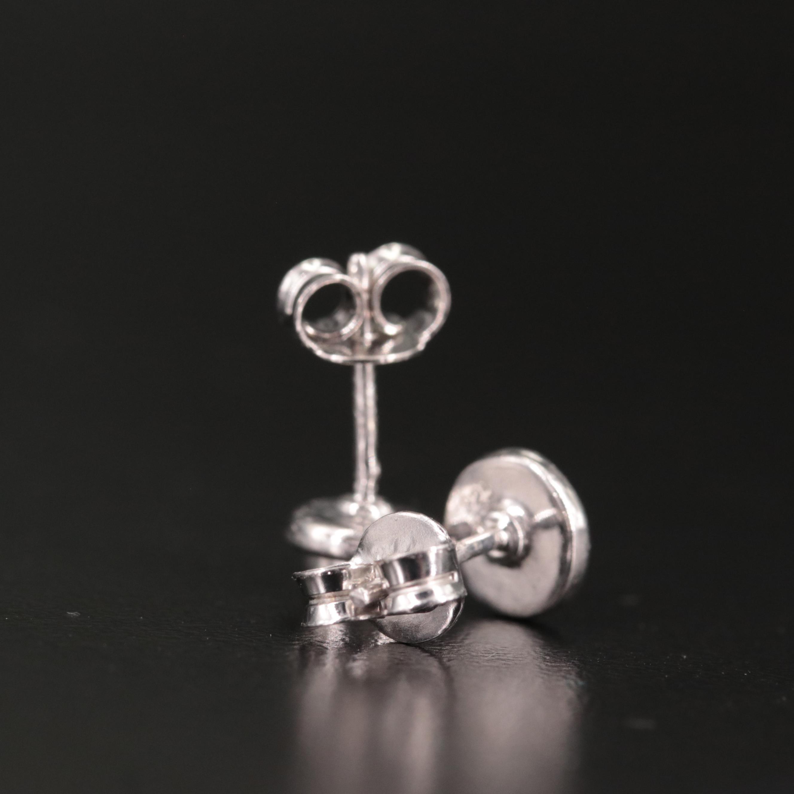 Sterling Sapphire Stud Earrings