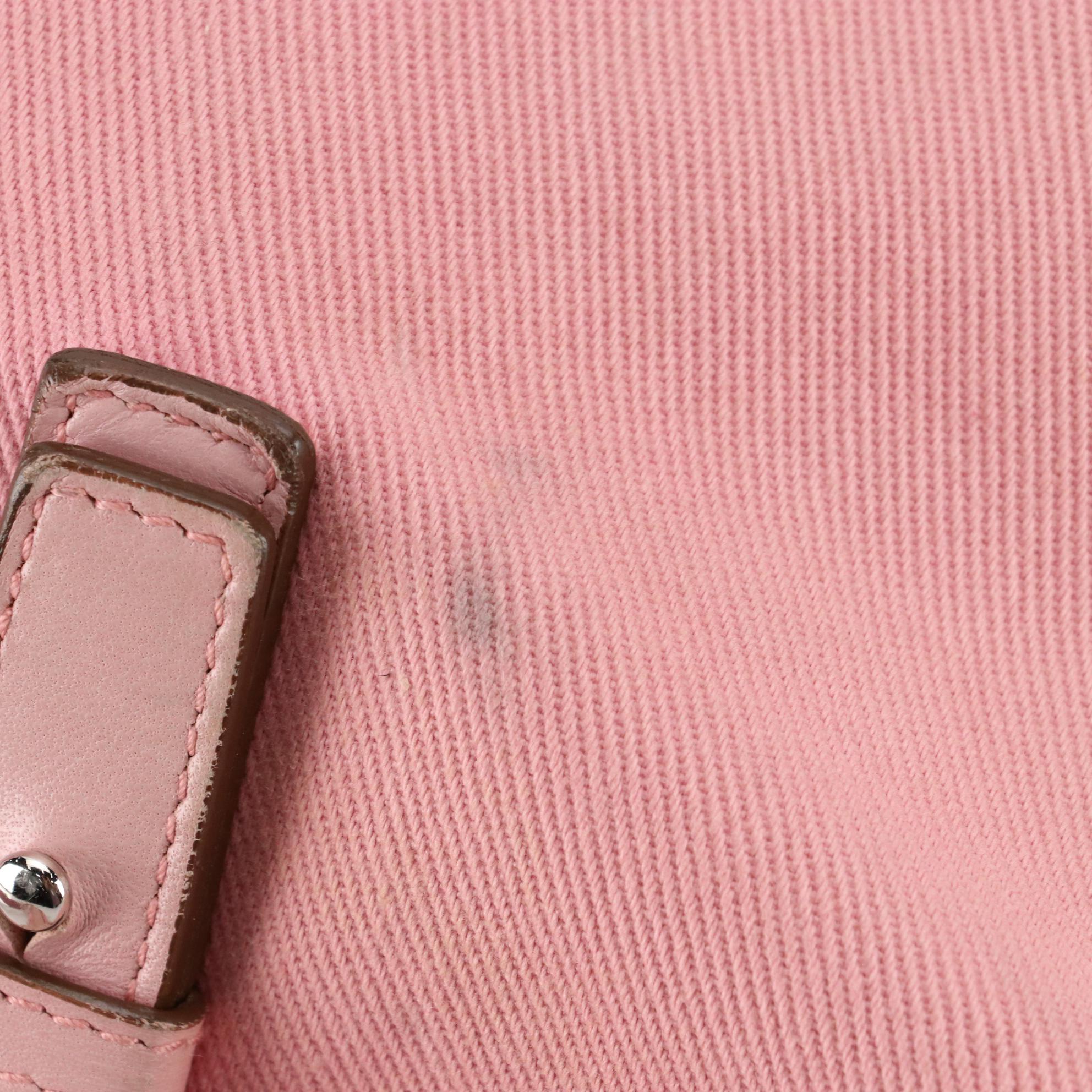 Yves Saint Laurent Tote Bag in Canvas with YSL Monogram Logo and Leather Trim