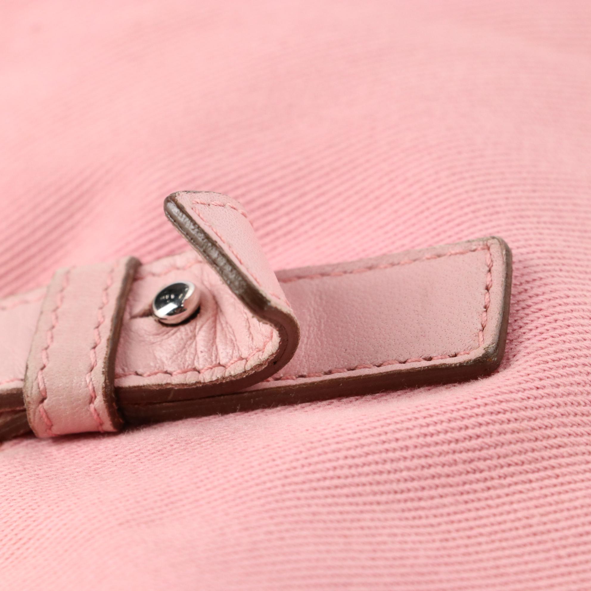 Yves Saint Laurent Tote Bag in Canvas with YSL Monogram Logo and Leather Trim