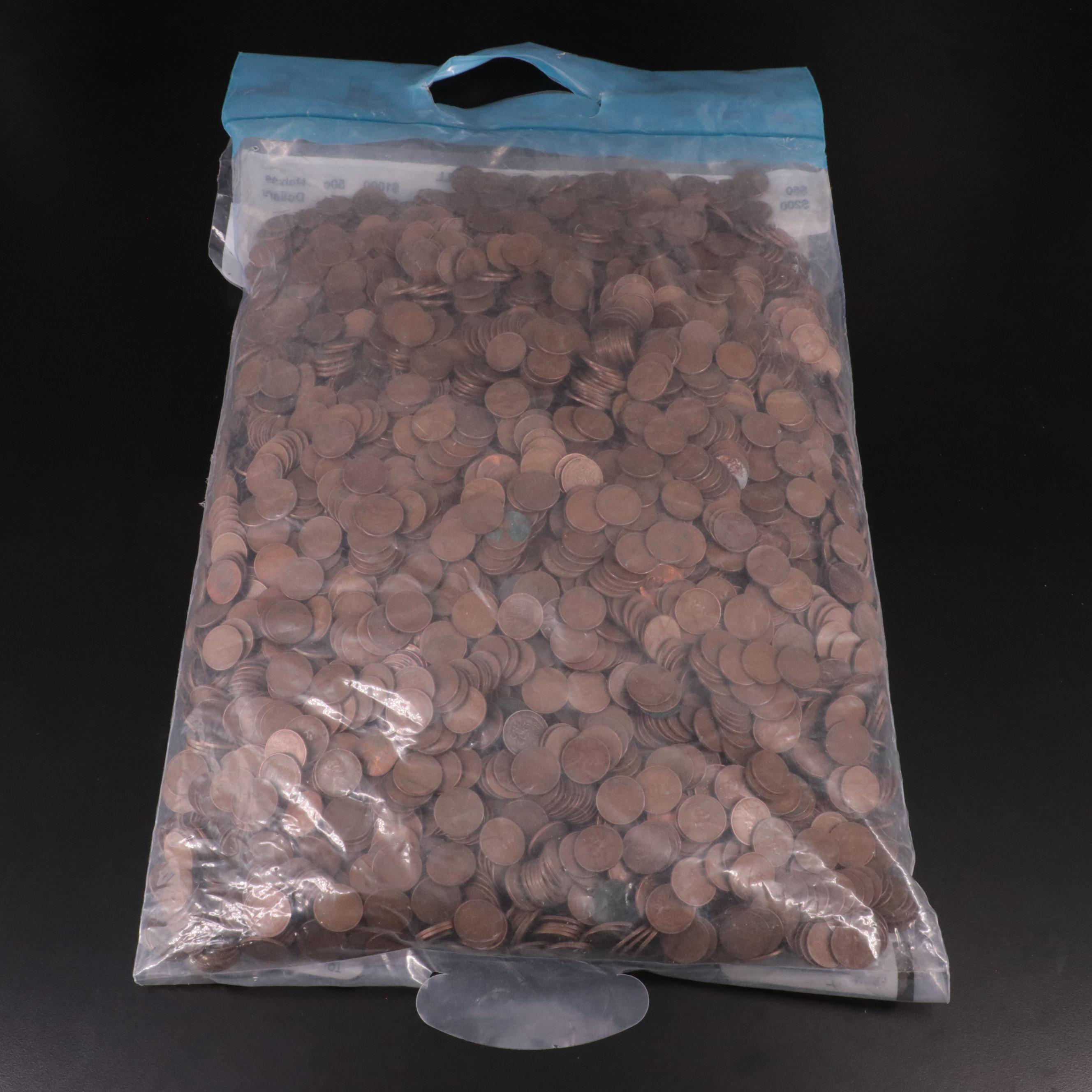 Bag of 5000 Wheat Cents