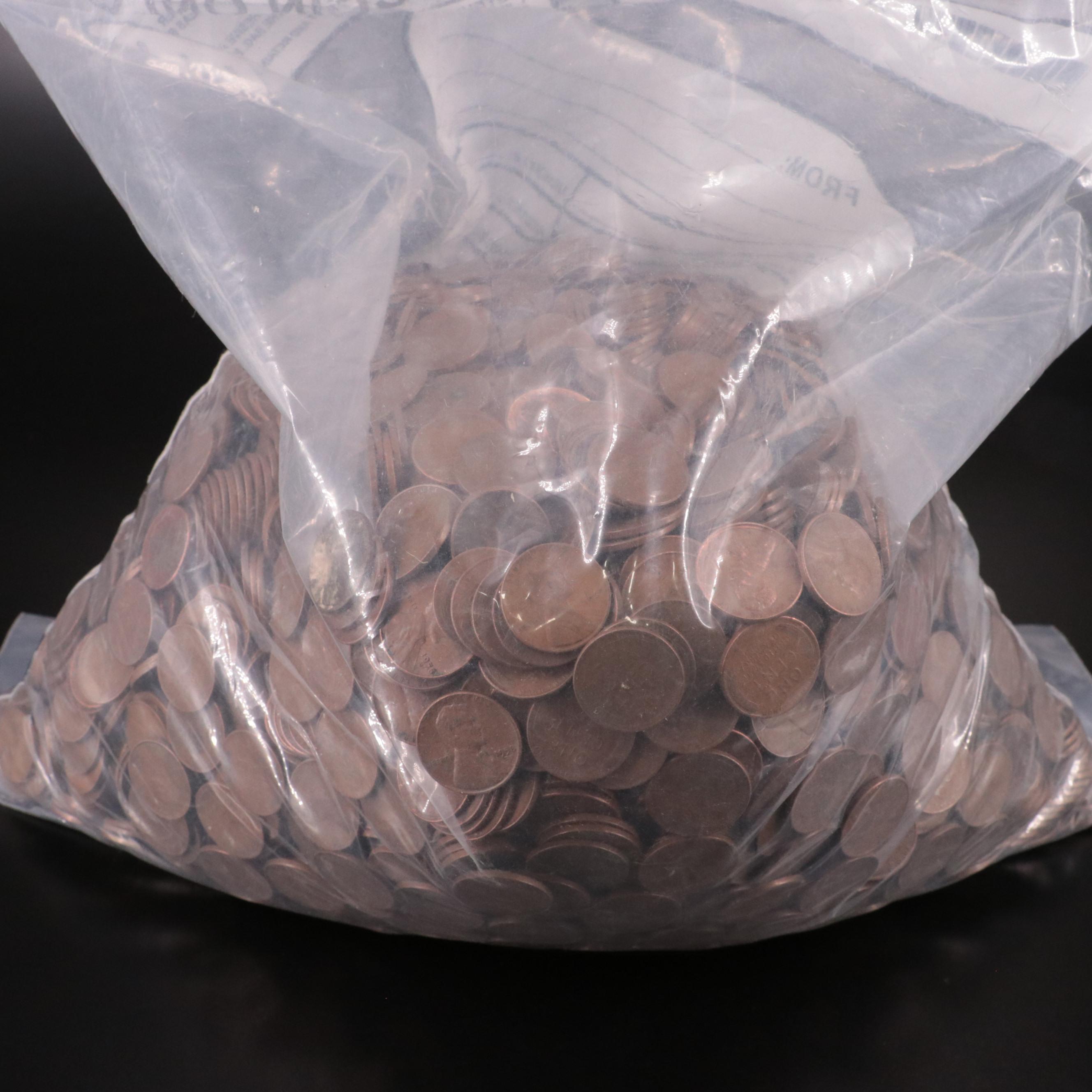 Bag of 5000 Wheat Cents