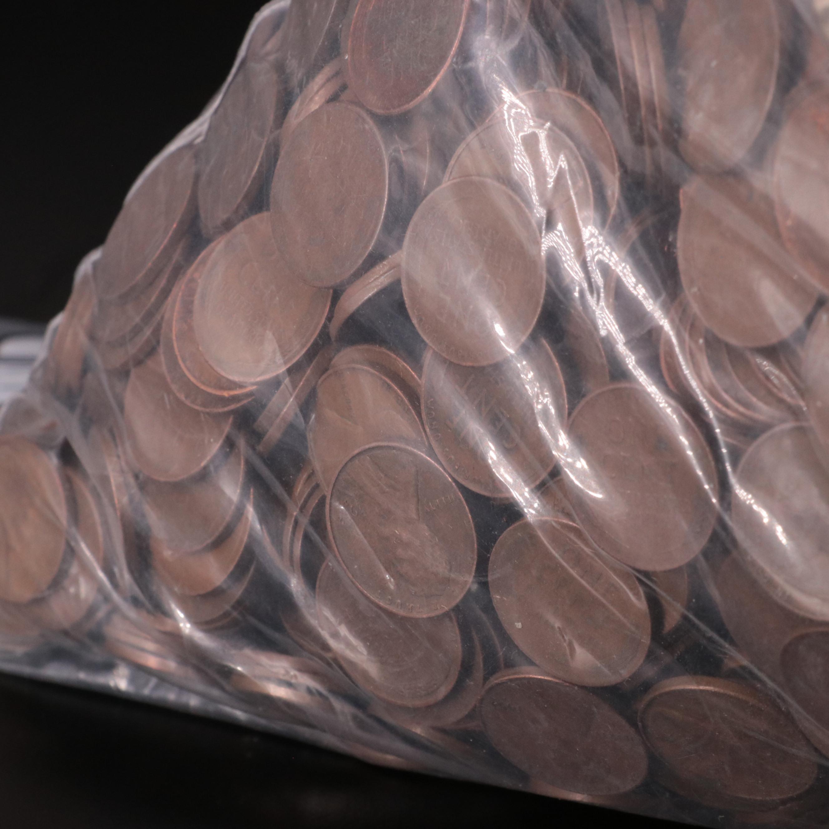 Bag of 5000 Wheat Cents
