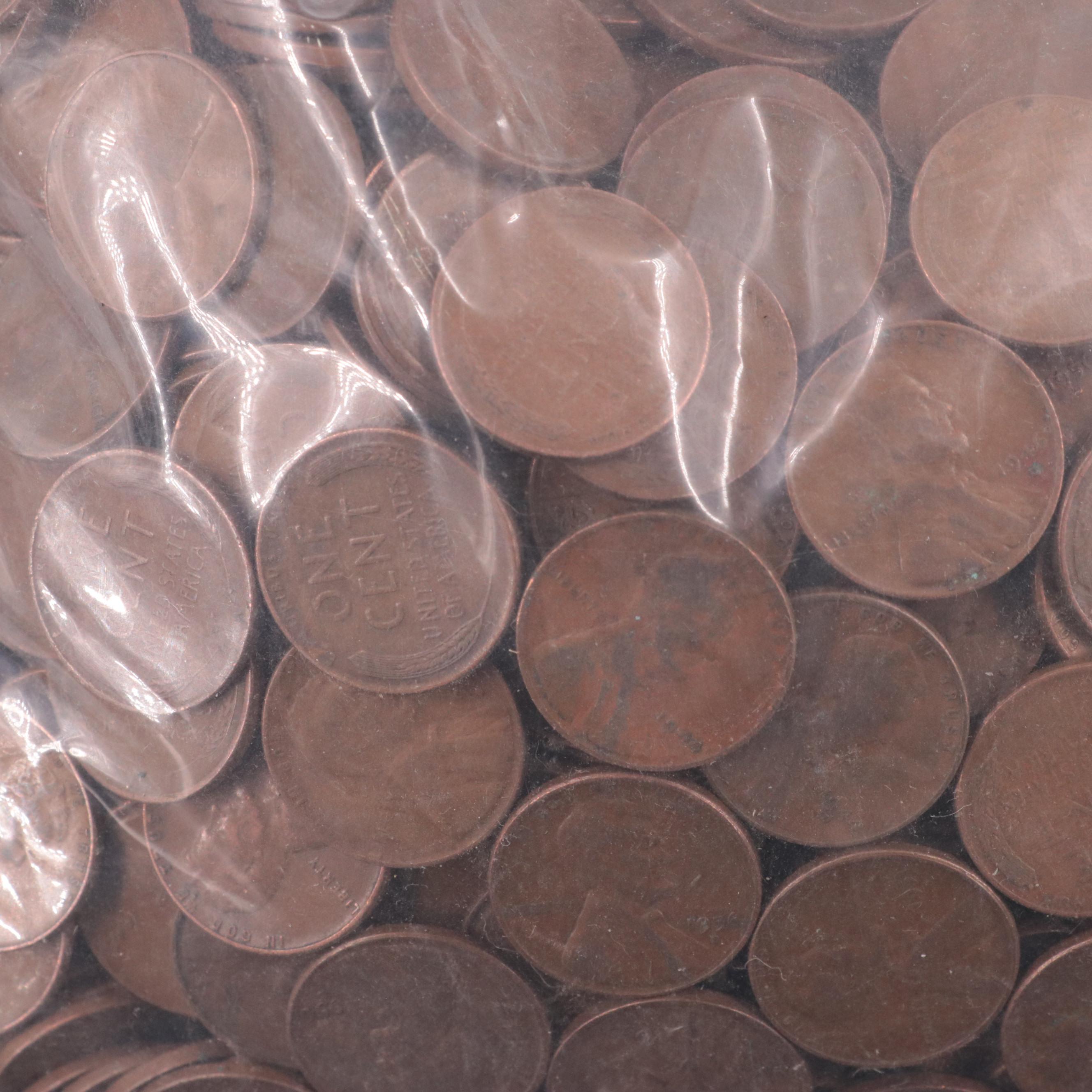 Bag of 5000 Wheat Cents